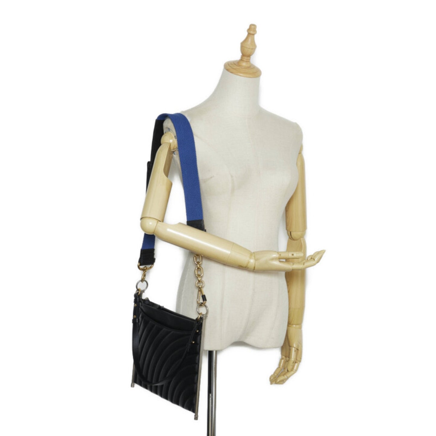 Chlo Chloe Roy Handbag Shoulder Bag Black Leather