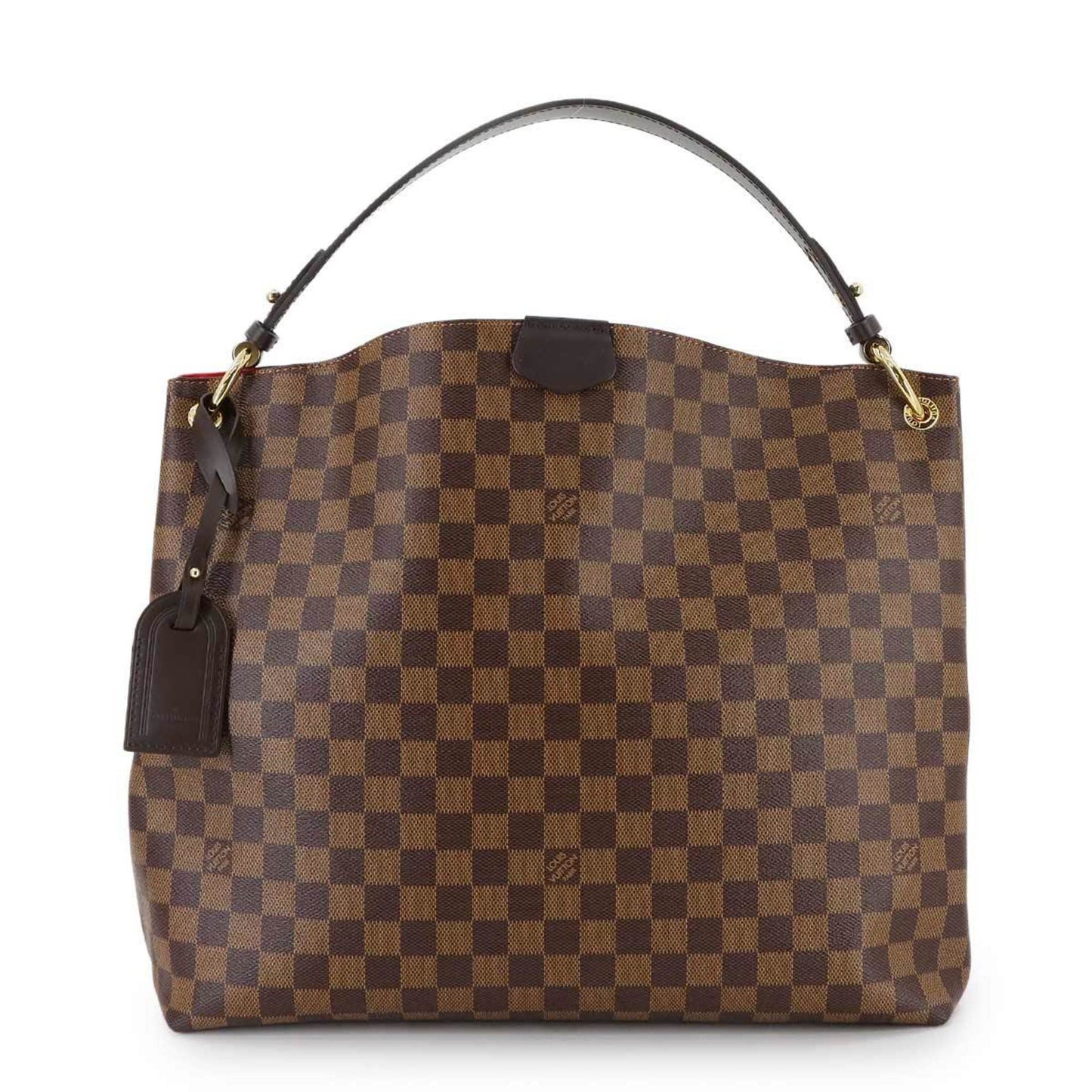 Louis Vuitton Damier Graceful Mm Shoulder Bag Ebene N44045 Rfid