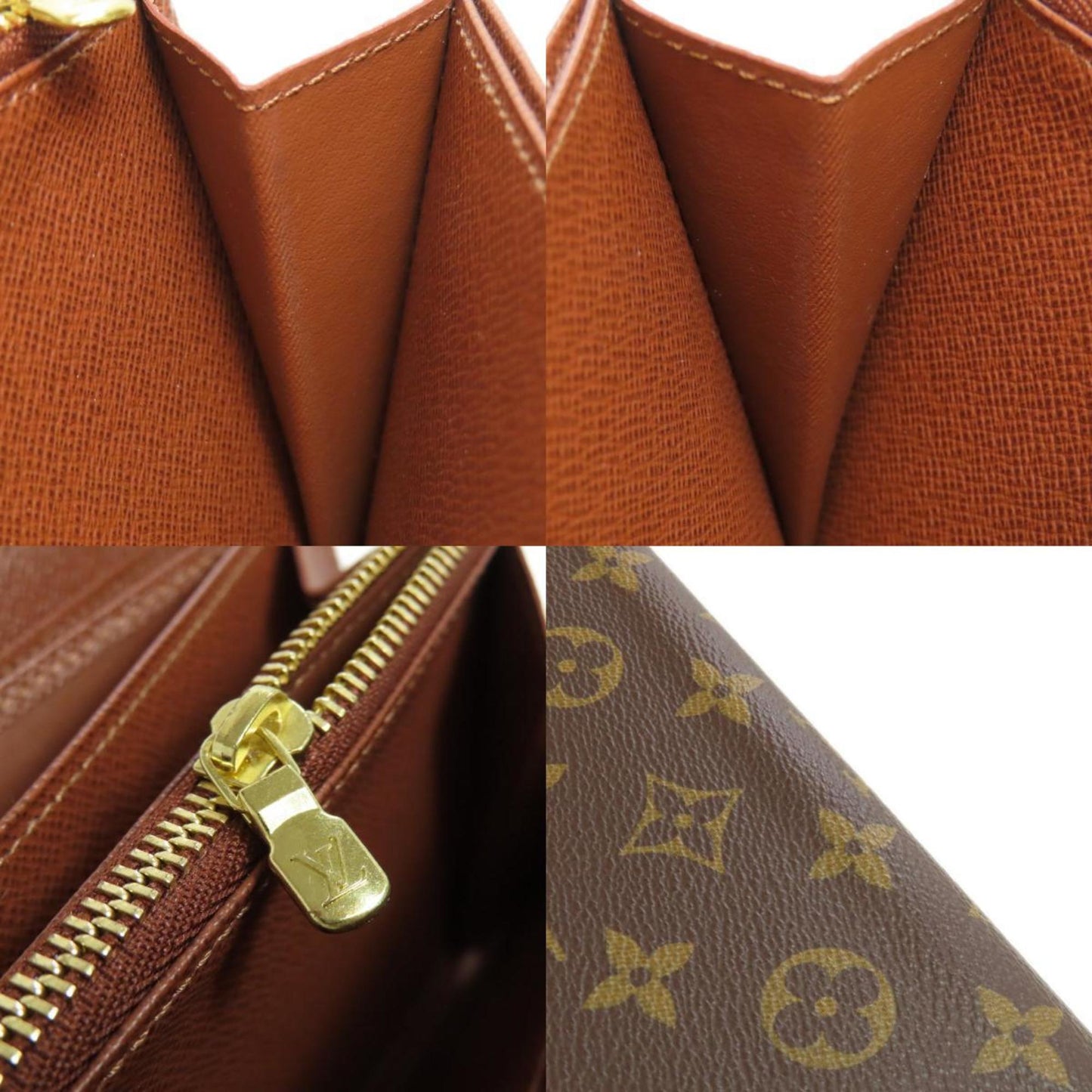 Louis Vuitton M42616 Zippy Wallet Long Monogram Canvas