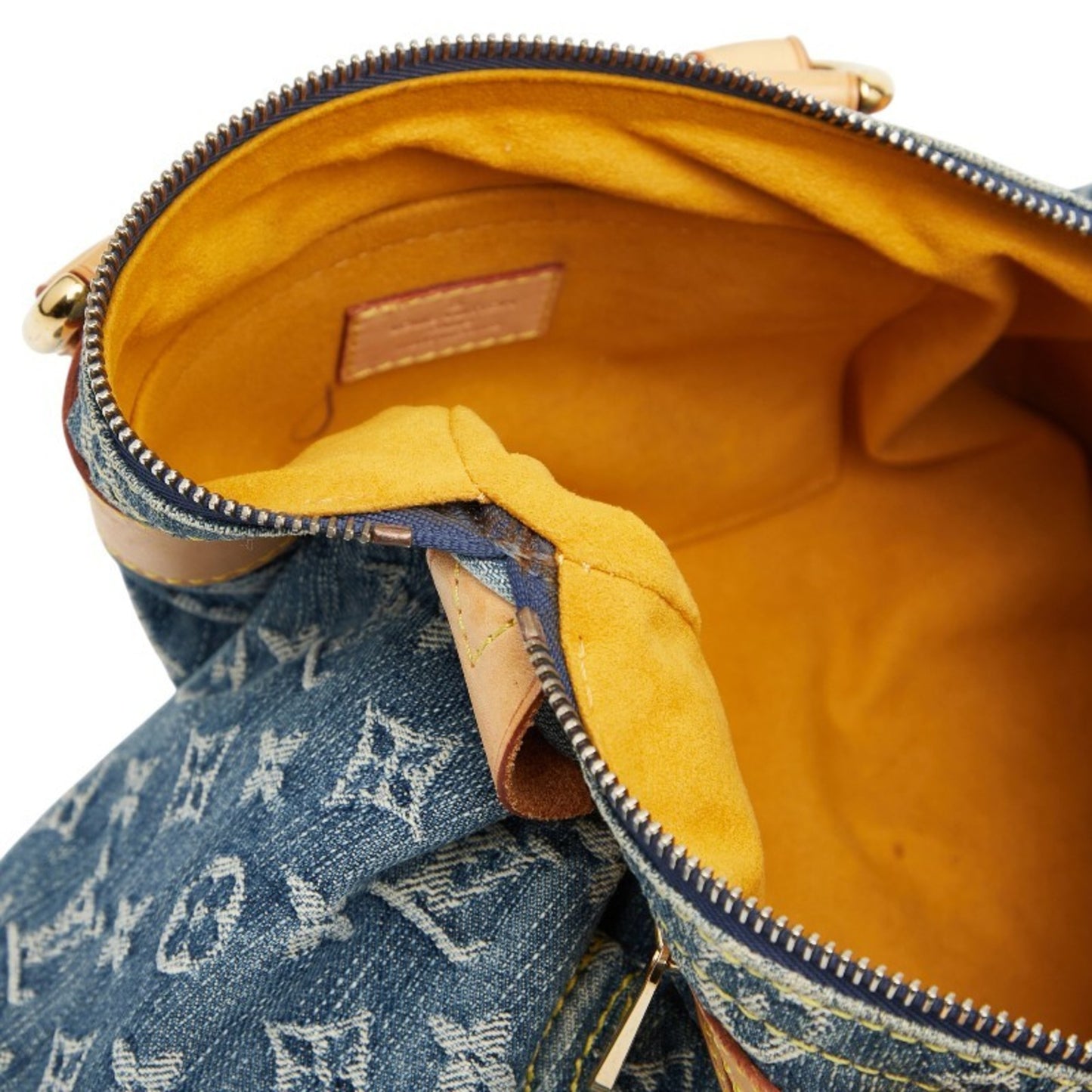 Louis Vuitton Monogram Denim Neo Speedy Handbag Mini Boston Bag M95019 Indigo Blue Canvas