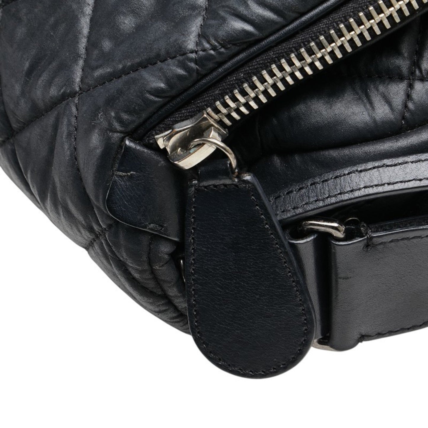 Chanel Matelasse Coco Cocoon Bag Shoulder Black Leather