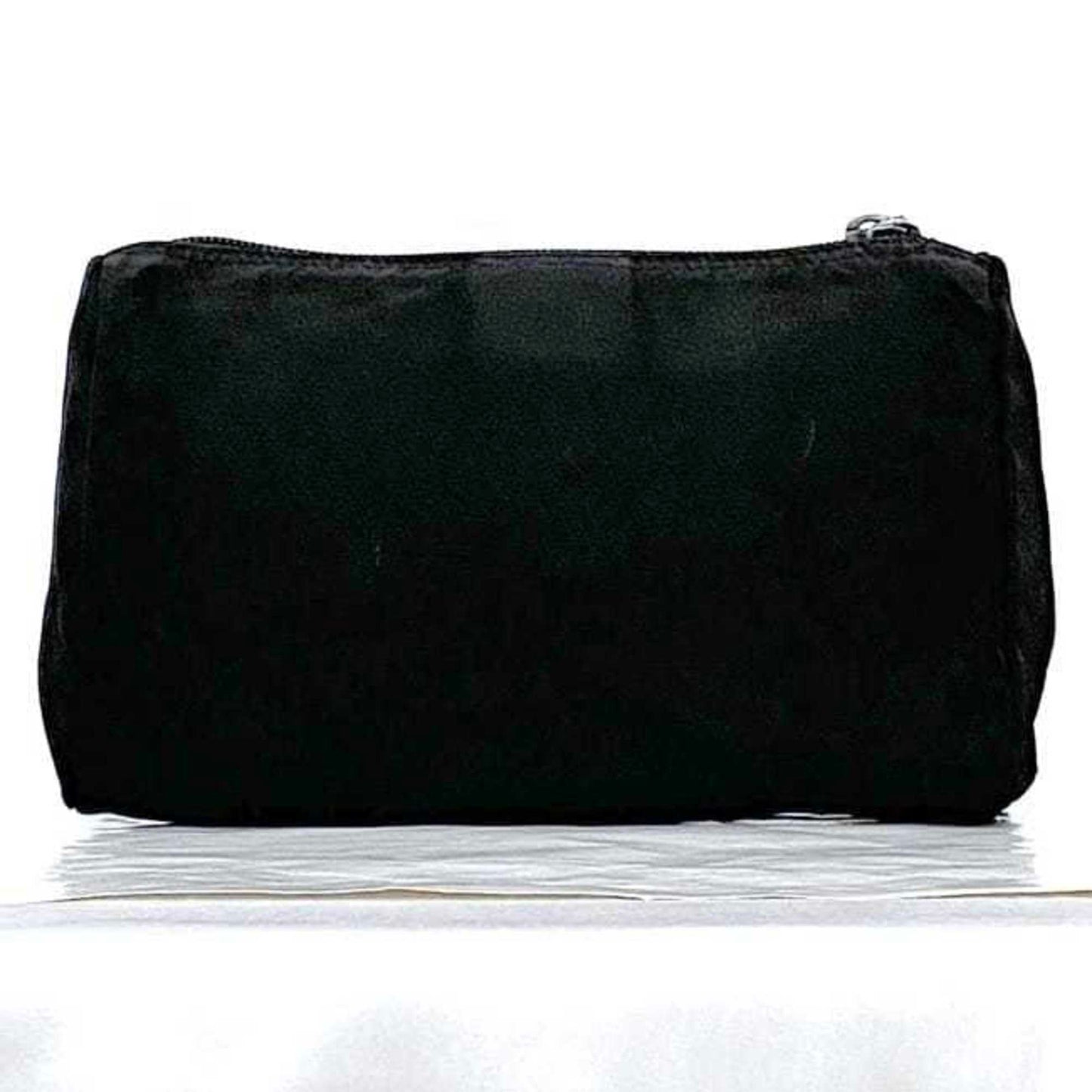 Prada Pouch Ec-22538 Black Nero Vela Mv11 Nylon 85 Prada Triangle Plate