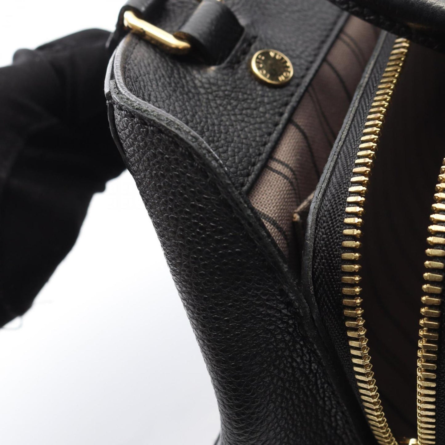 Louis Vuitton Montaigne Bb Handbag In Monogram Empreinte Leather