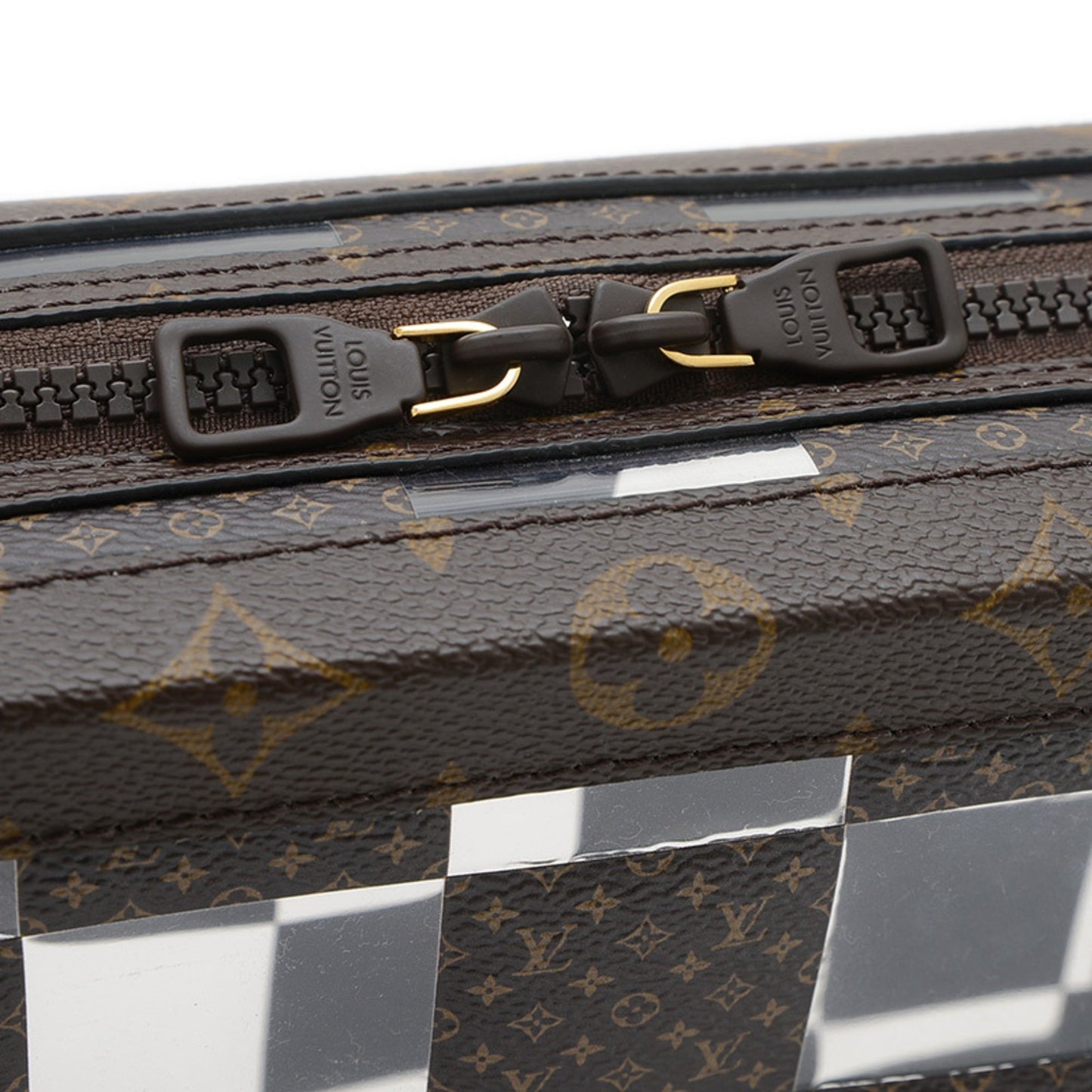 Louis Vuitton Monogram Chess Slim Soft Trunk Shoulder Bag M20871