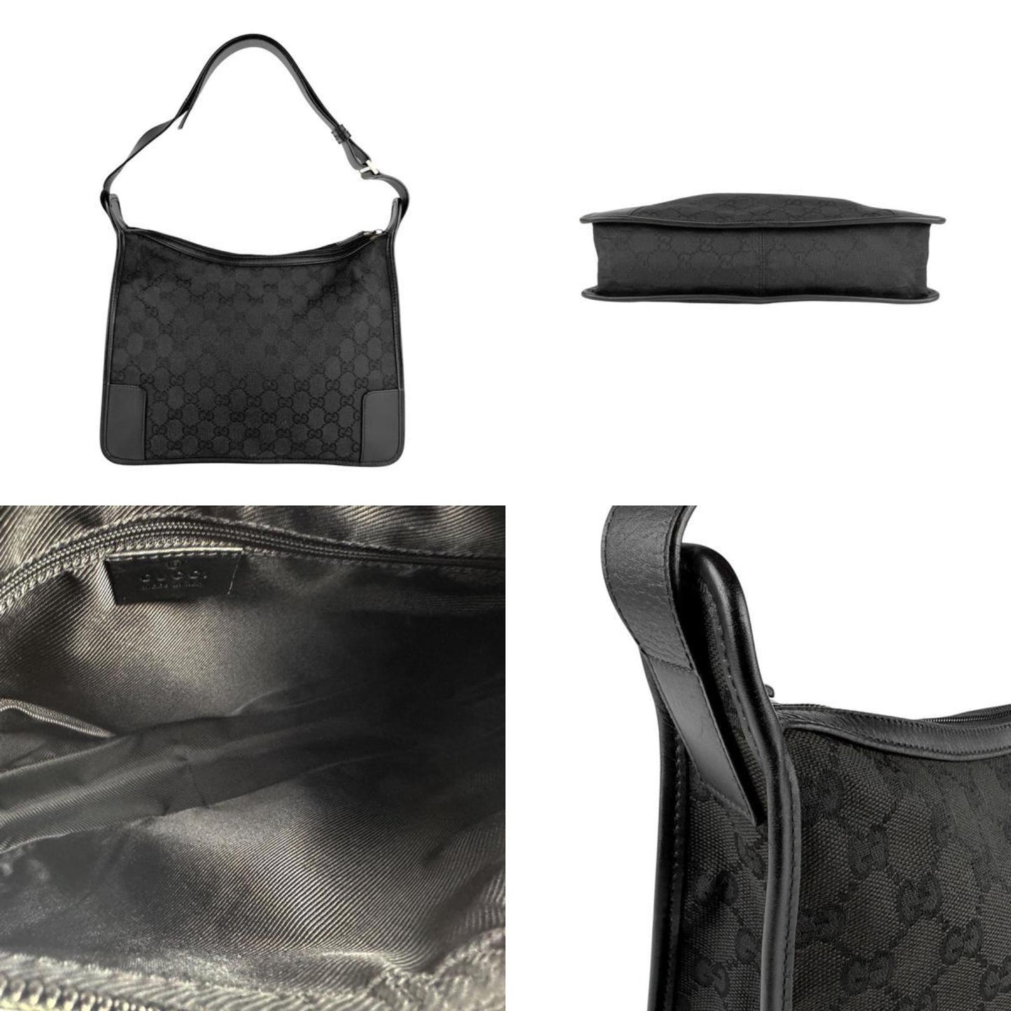 Gucci Gg Canvas And Leather Shoulder Bag