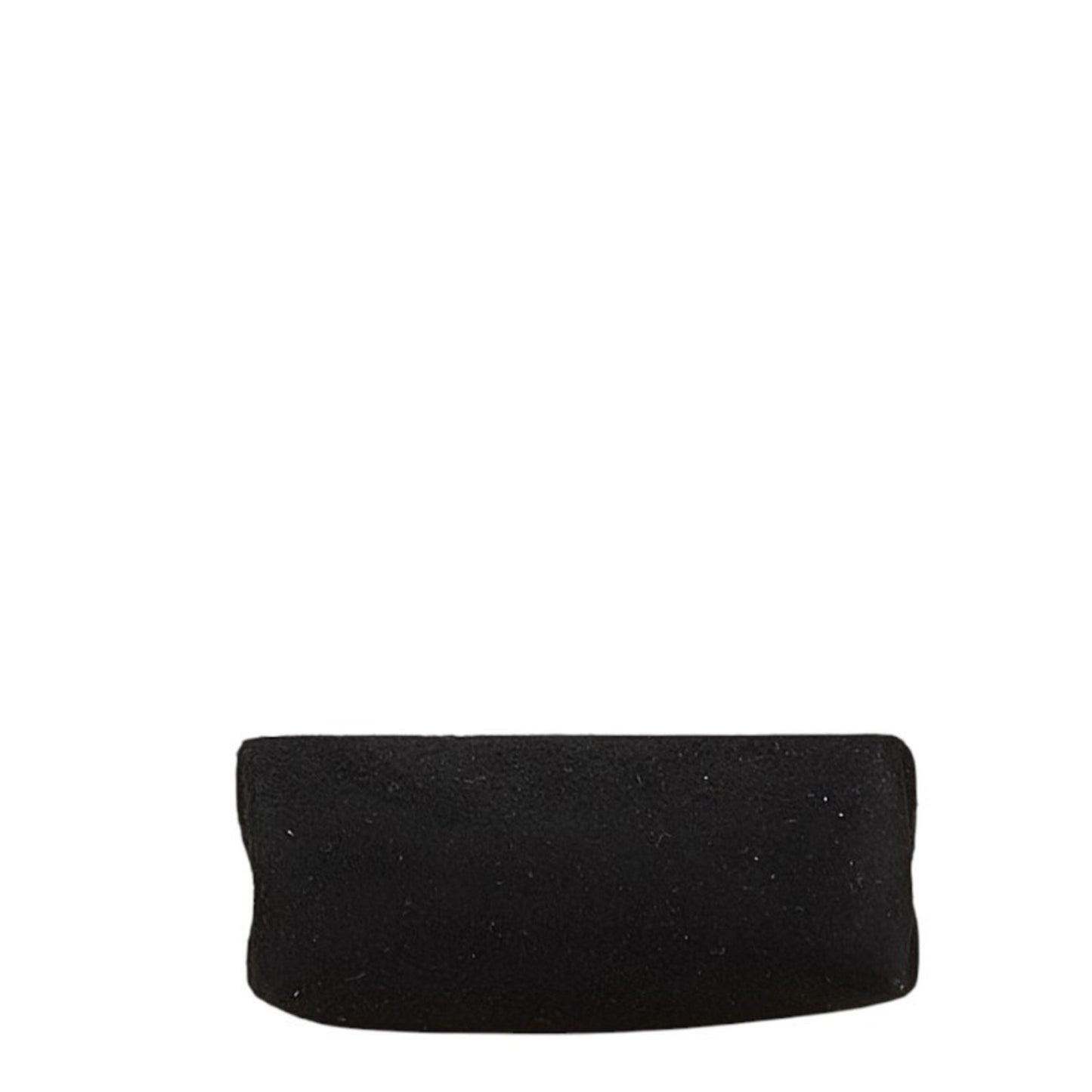 Salvatore Ferragamo Vara Pouch Bag Charm Keychain Black Suede