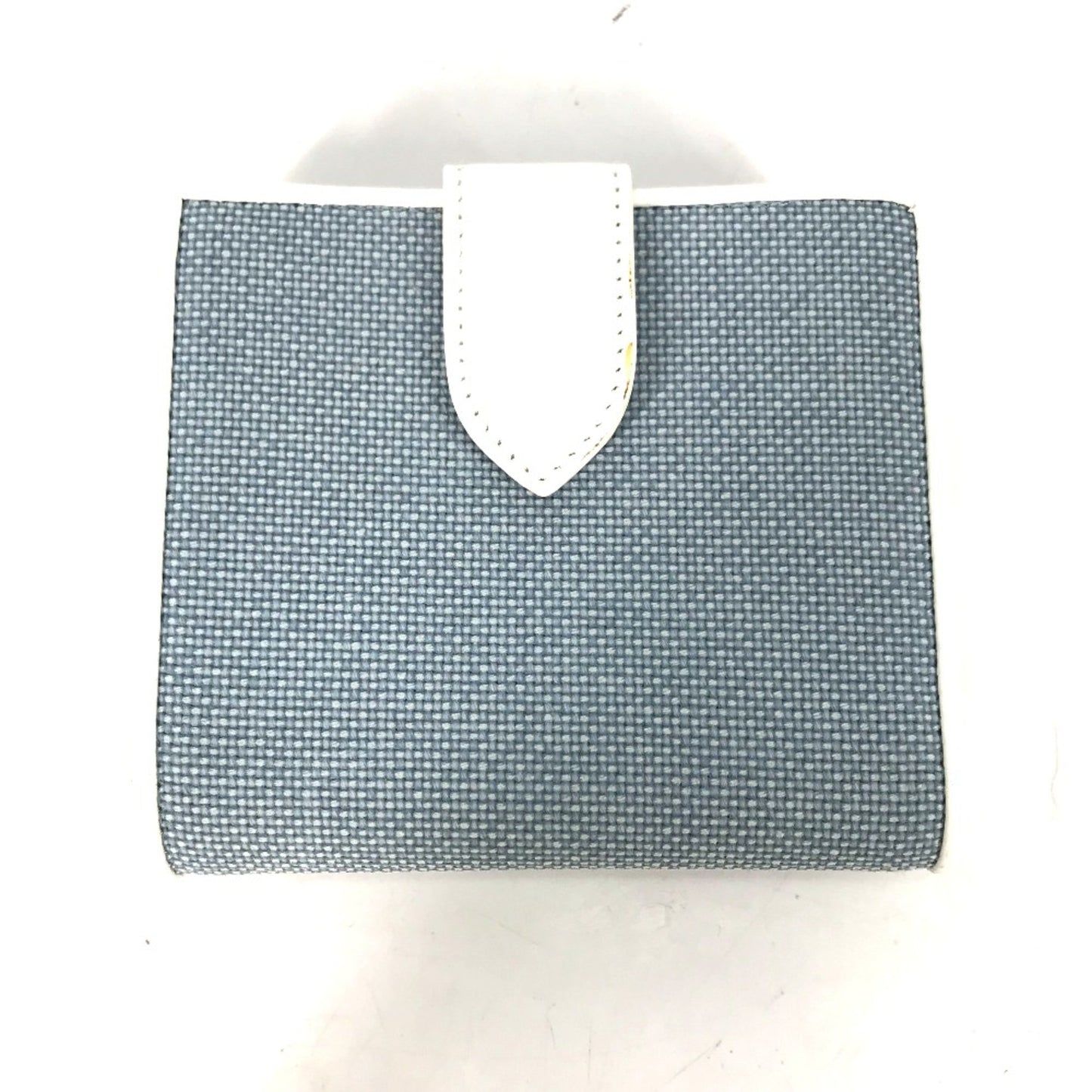 Christian Dior Bicolor Logo Compact Wallet Folded Wallet Blue