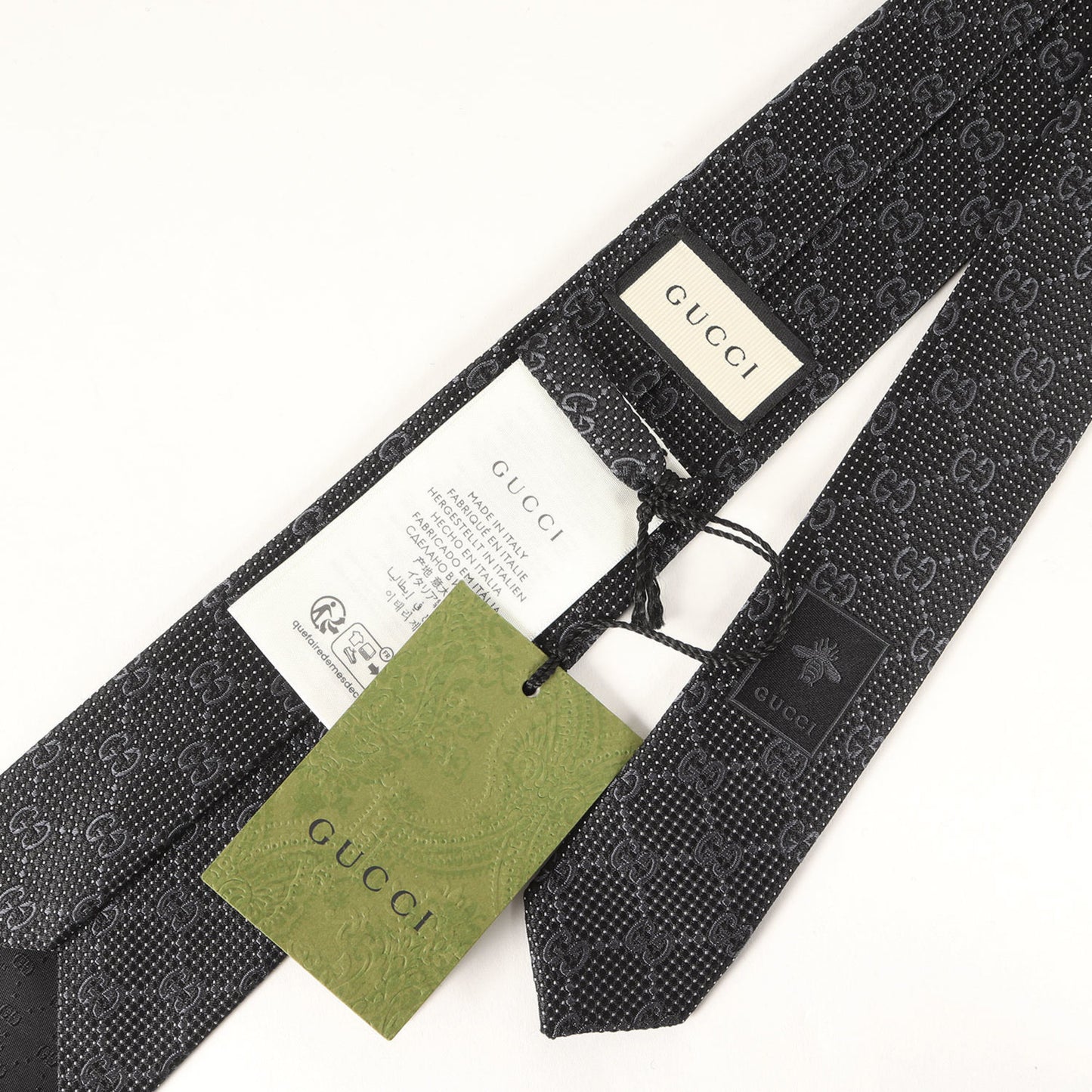 Gucci Gg Monogram Dot Silk Tie