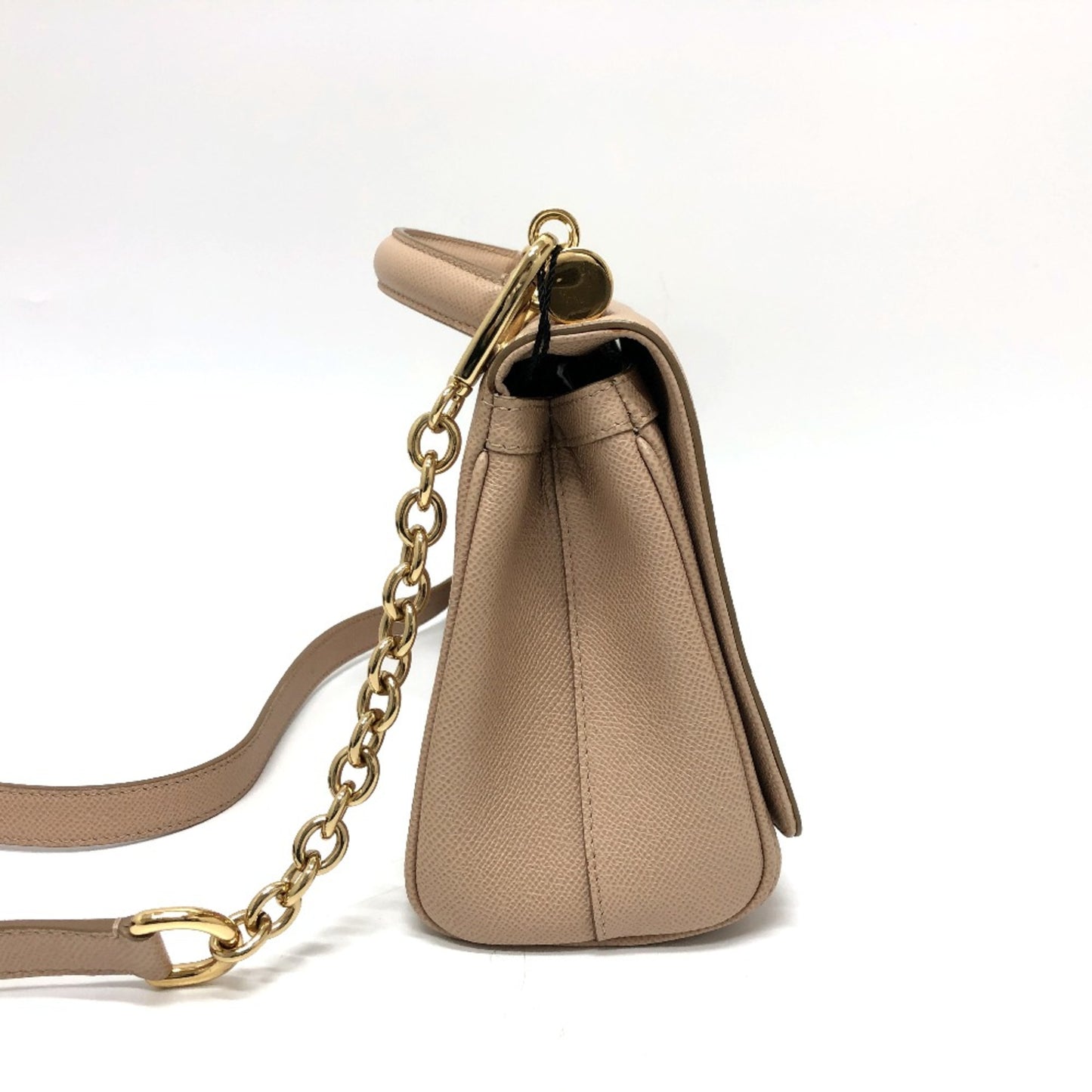 Dolce&Gabbana 2Way Bag Shoulder Bag Beige Goldhardware