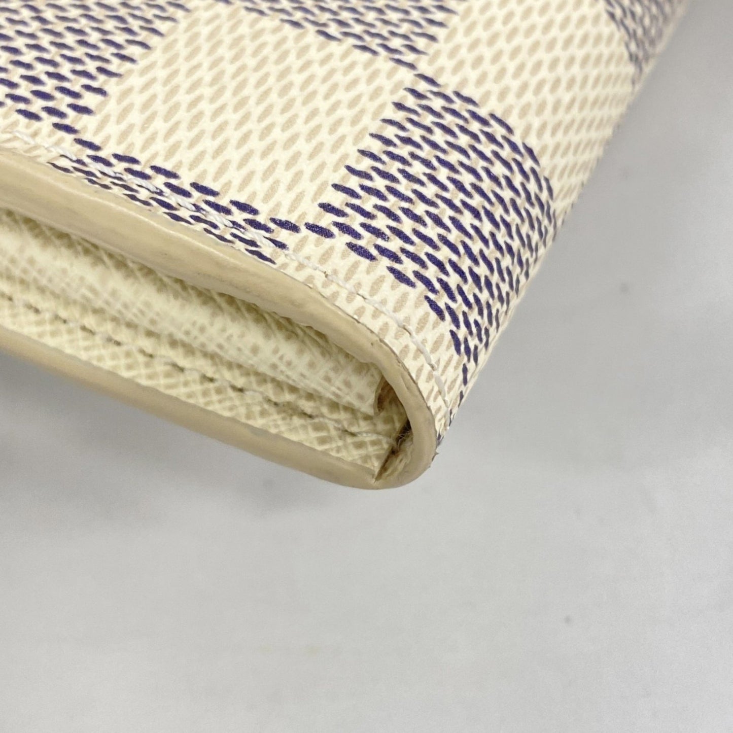 Louis Vuitton Damier Azur Portefeuille Sarah Long Wallet N63208 White