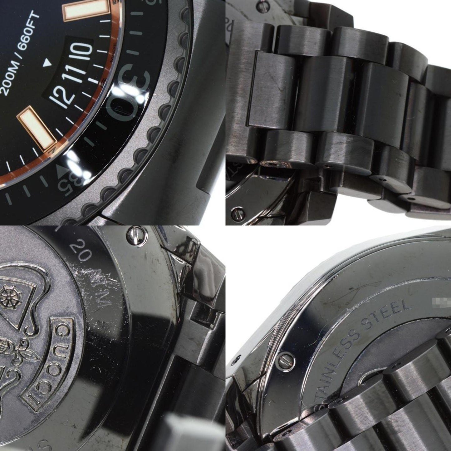 Gucci Ya136.2 Dive Watch Stainless Steel Ss