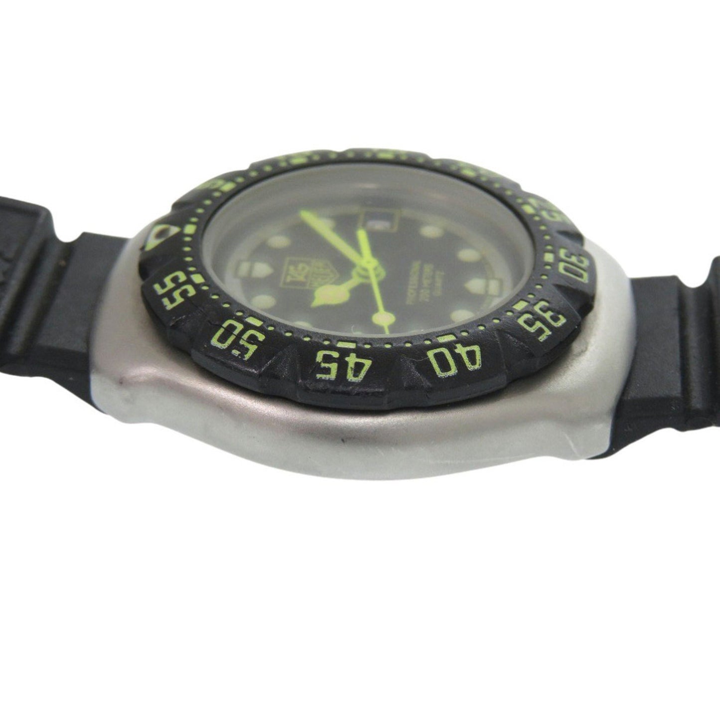 Tag Heuer Formula 1 376.508 Stainless Steel Rubber Black Dial Quartz Watch 1046 Heuer