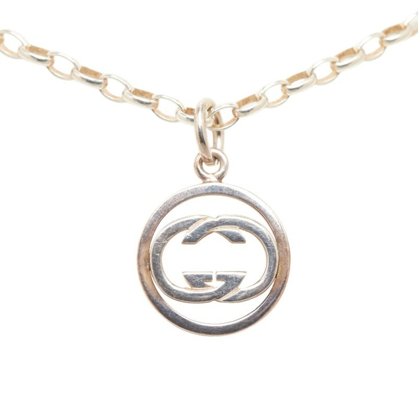 Gucci Interlocking G Necklace Silver Sv925