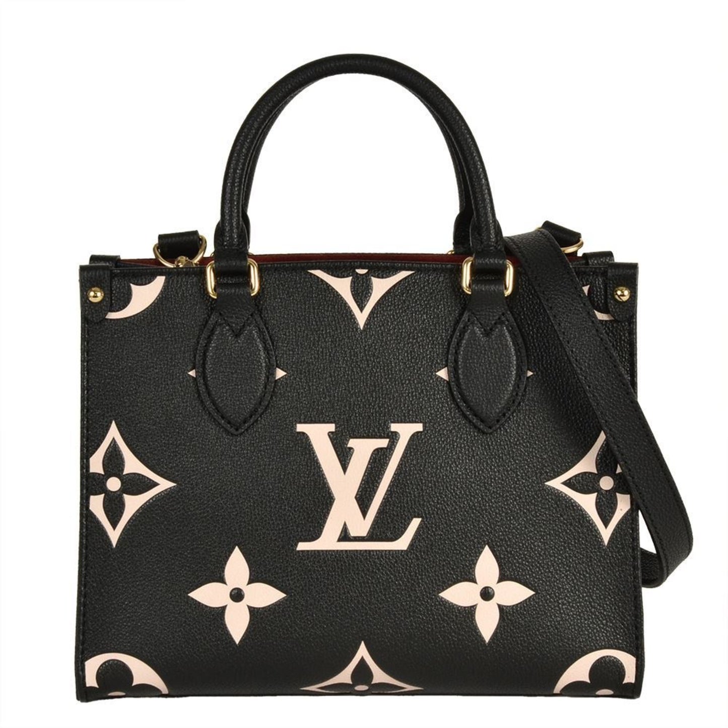 Louis Vuitton On The Go Pm Handbag Monogram Empreinte M45659 Black Rfid Shoulder Bag
