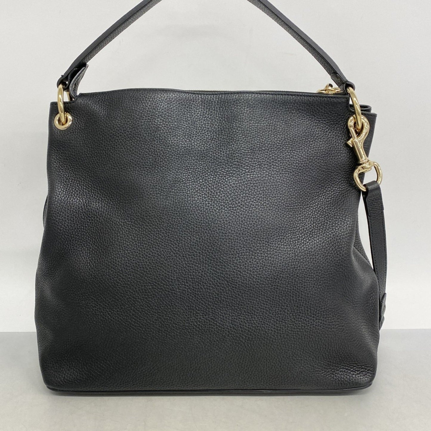 Gucci Soho Shoulder Bag 536194 Leather Black Champagne