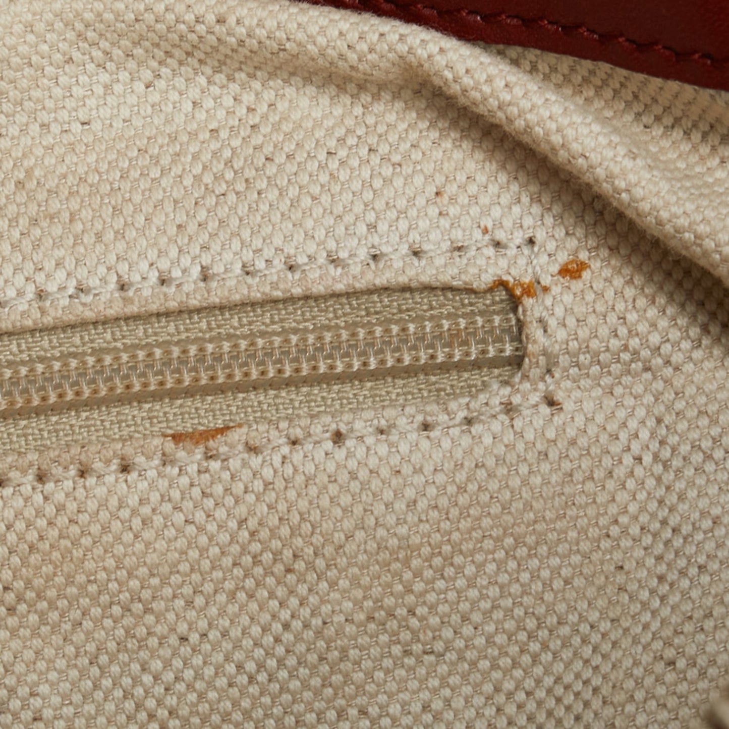 Gucci Gg Canvas Diamante Tote Bag/Shoulder Bag 2Way 285730 Beige/Red Leather