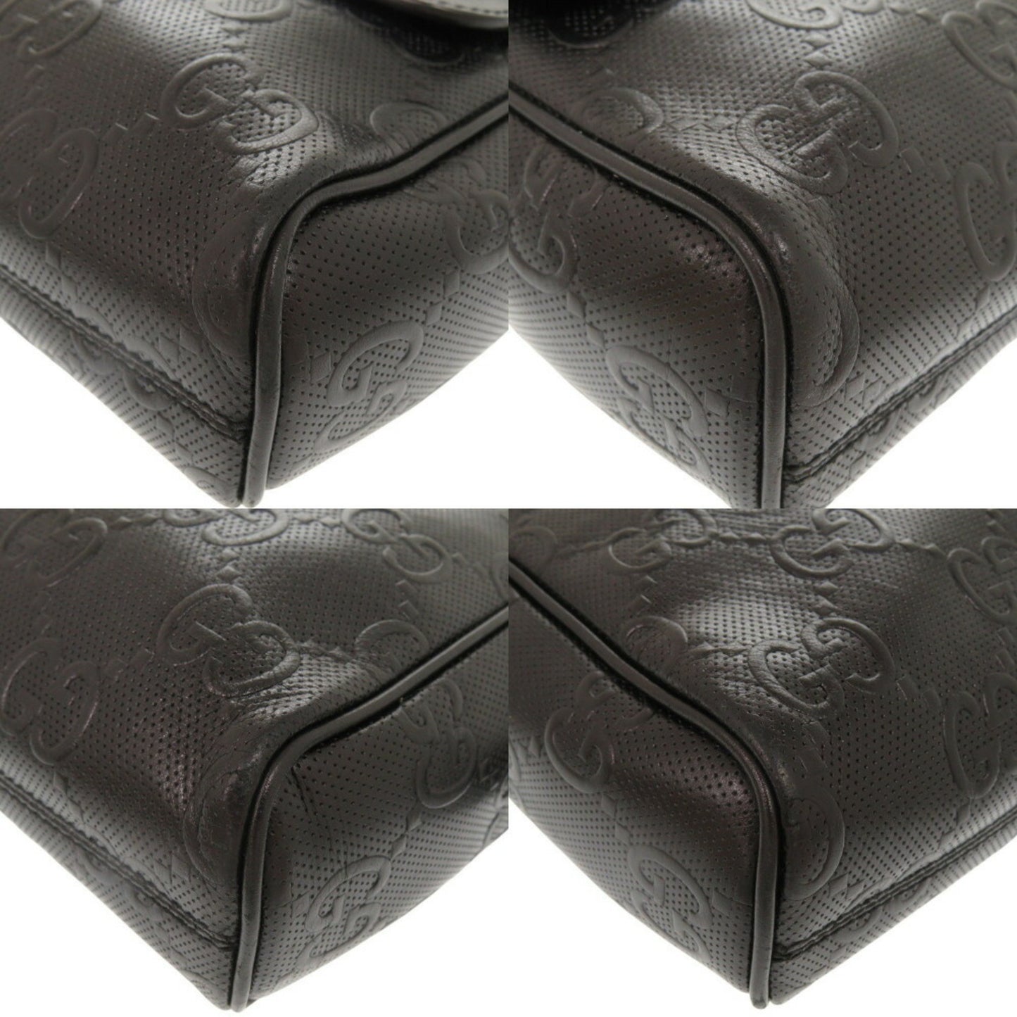 Gucci Gg Embossed 658565 Black Bag Shoulder 1774Gucci