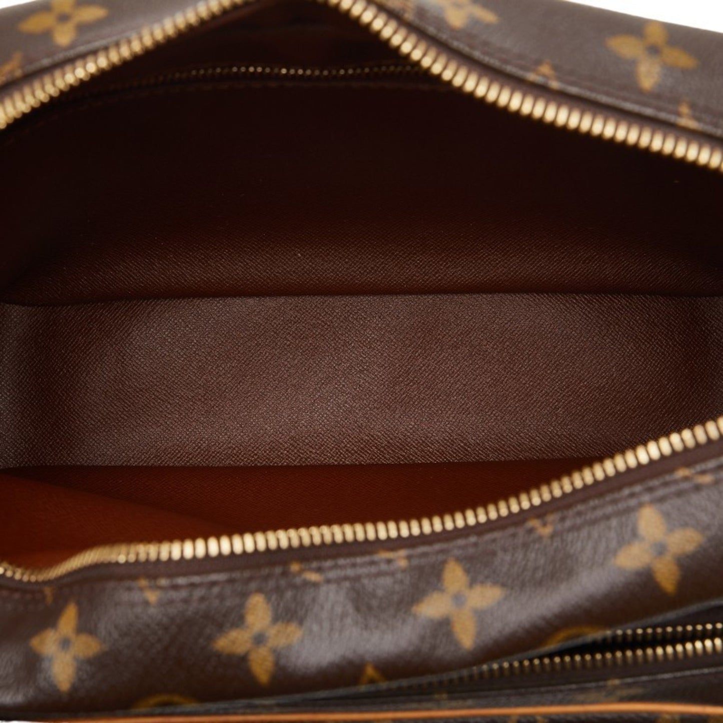 Louis Vuitton Monogram Nile Shoulder Bag M45244 Brown Pvc Leather