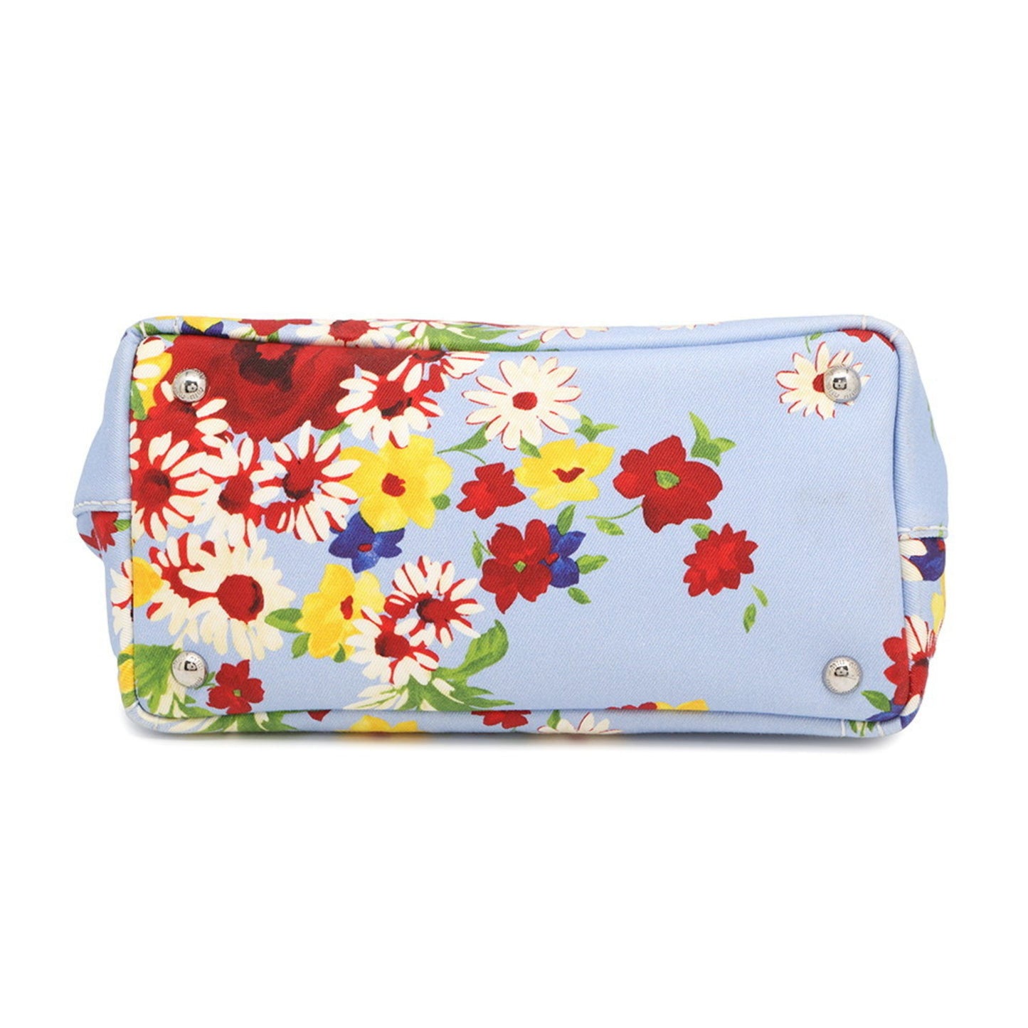 Miu Miu Miu Flower Canvas Handbag 5Bg439 2-Way