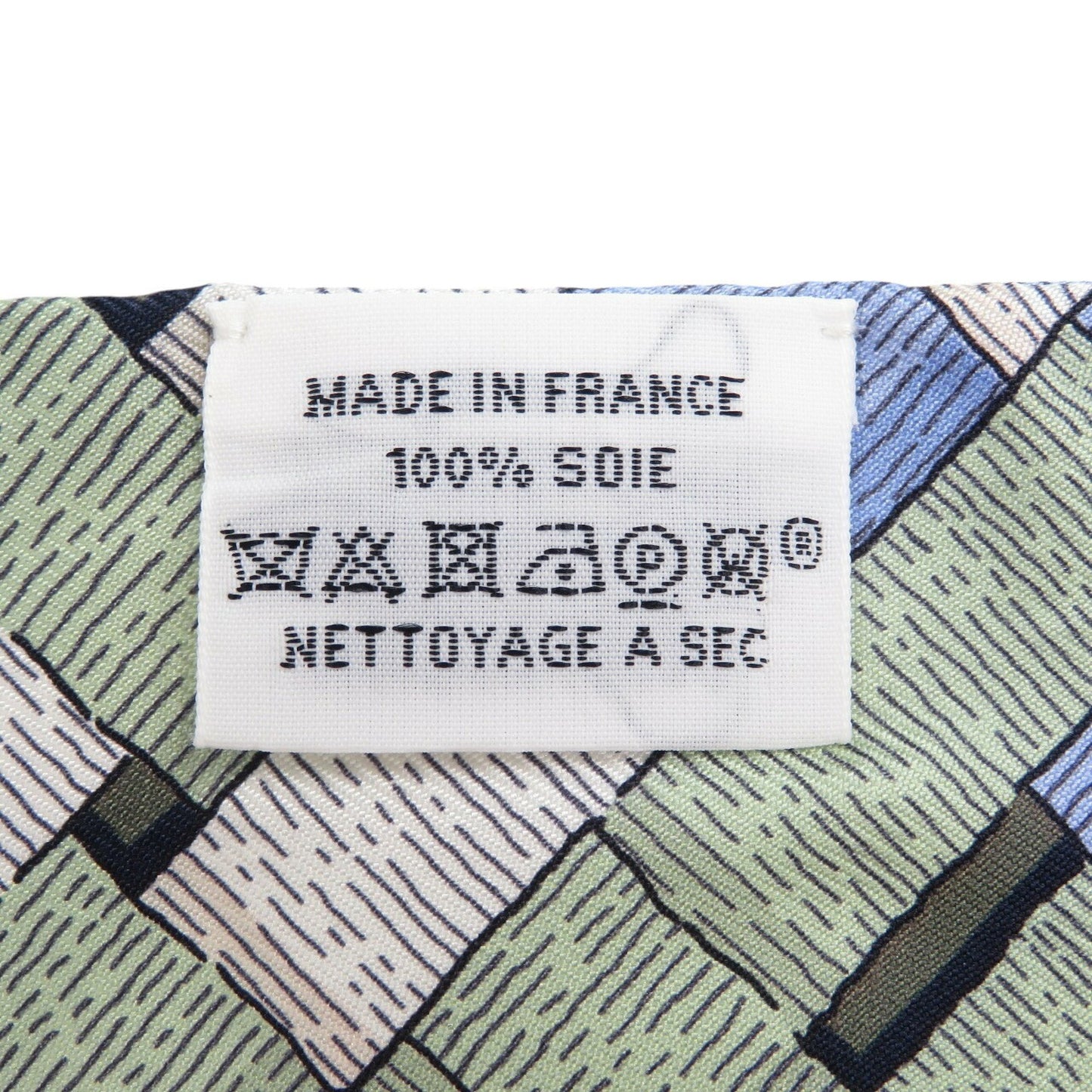 Hermes Twilly Morsa Jouets Chemise Silk Vert Amande Blue White Scarf Muffler 1267Hermes