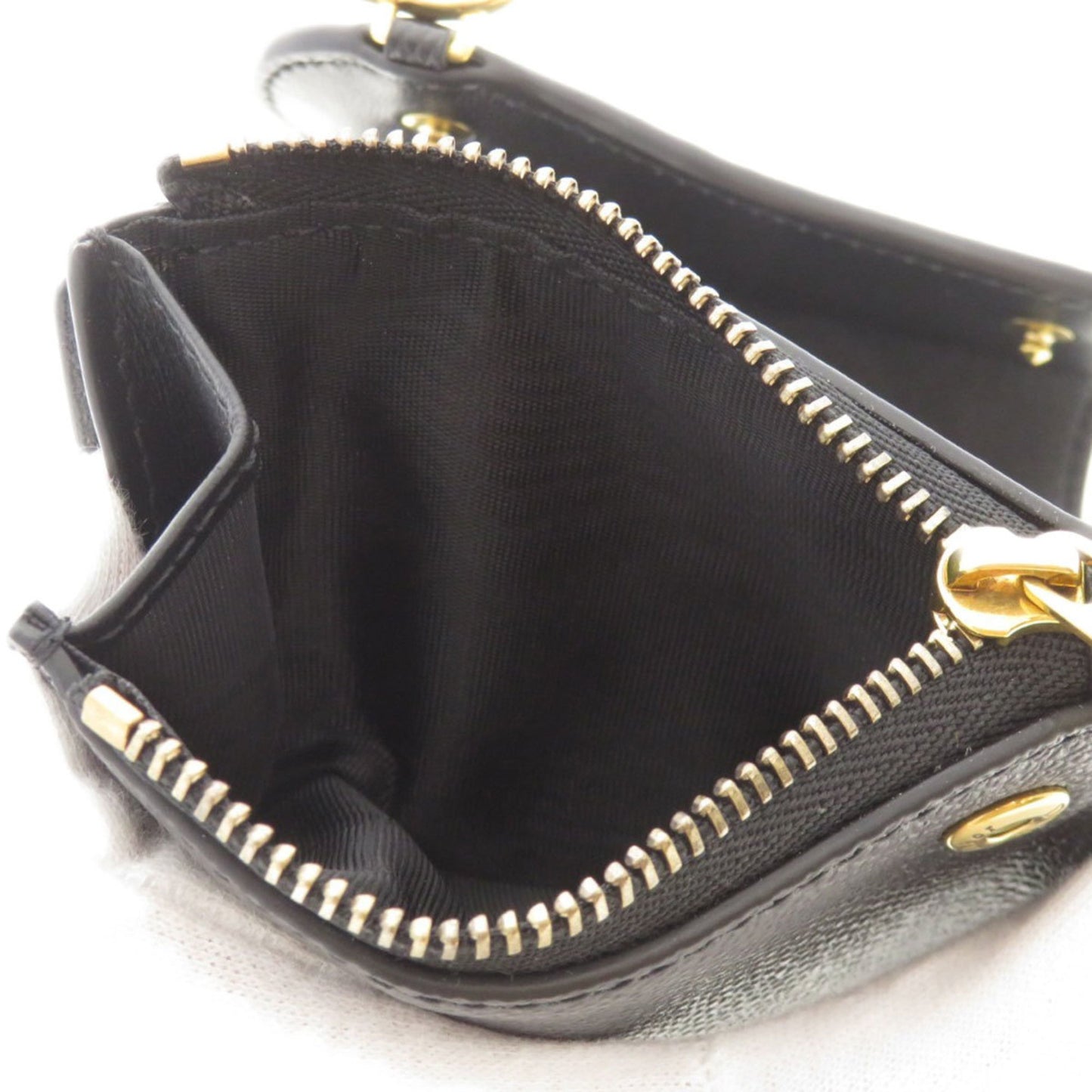 Christian Dior Motif Bi-Fold Wallet Calfskin