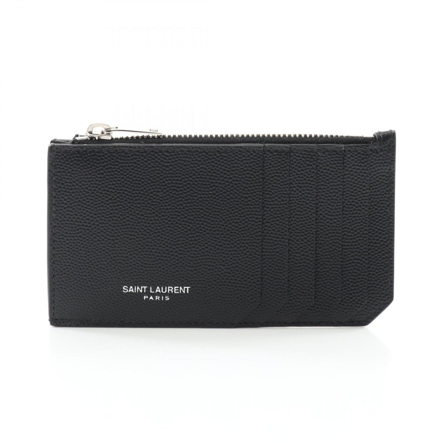 Saint Laurent Fragment Zip Pouch Wallet/Coin Case Wallet Leather