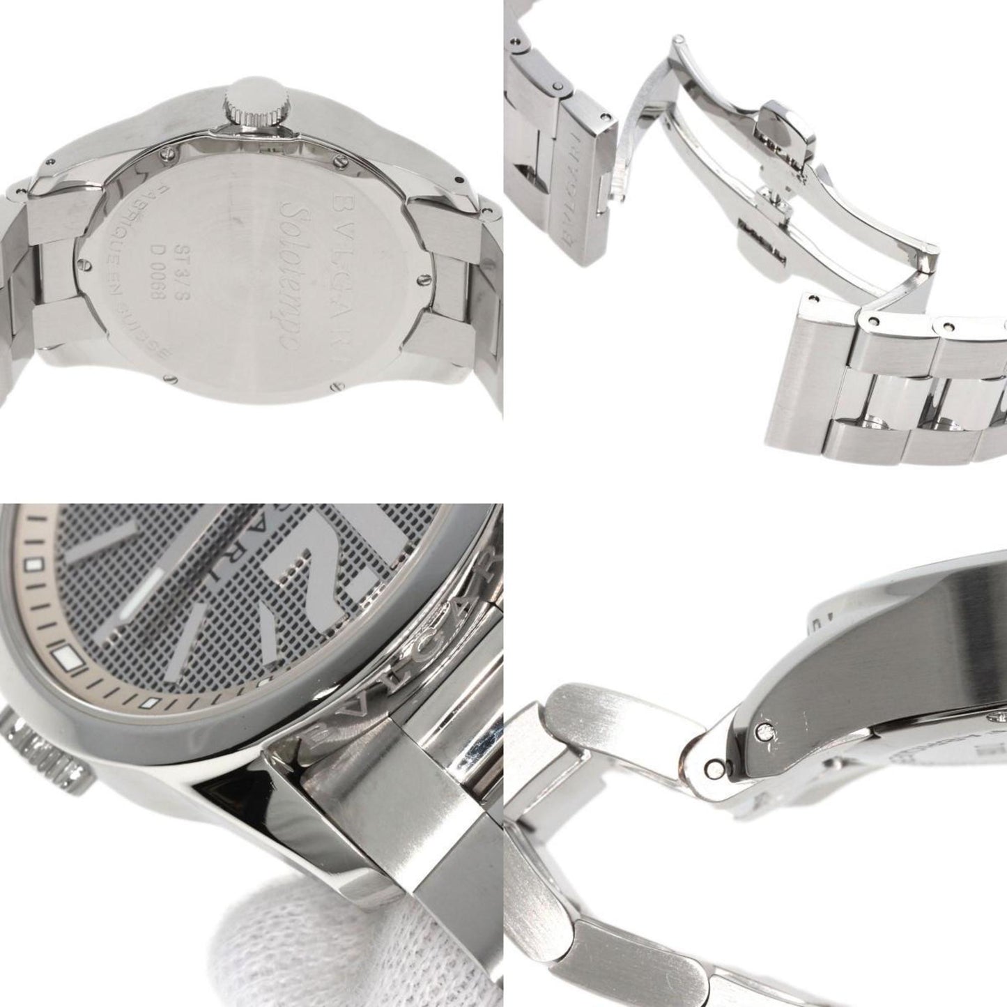 Bvlgari St37Ss Solotempo Watch Stainless Steel Ss