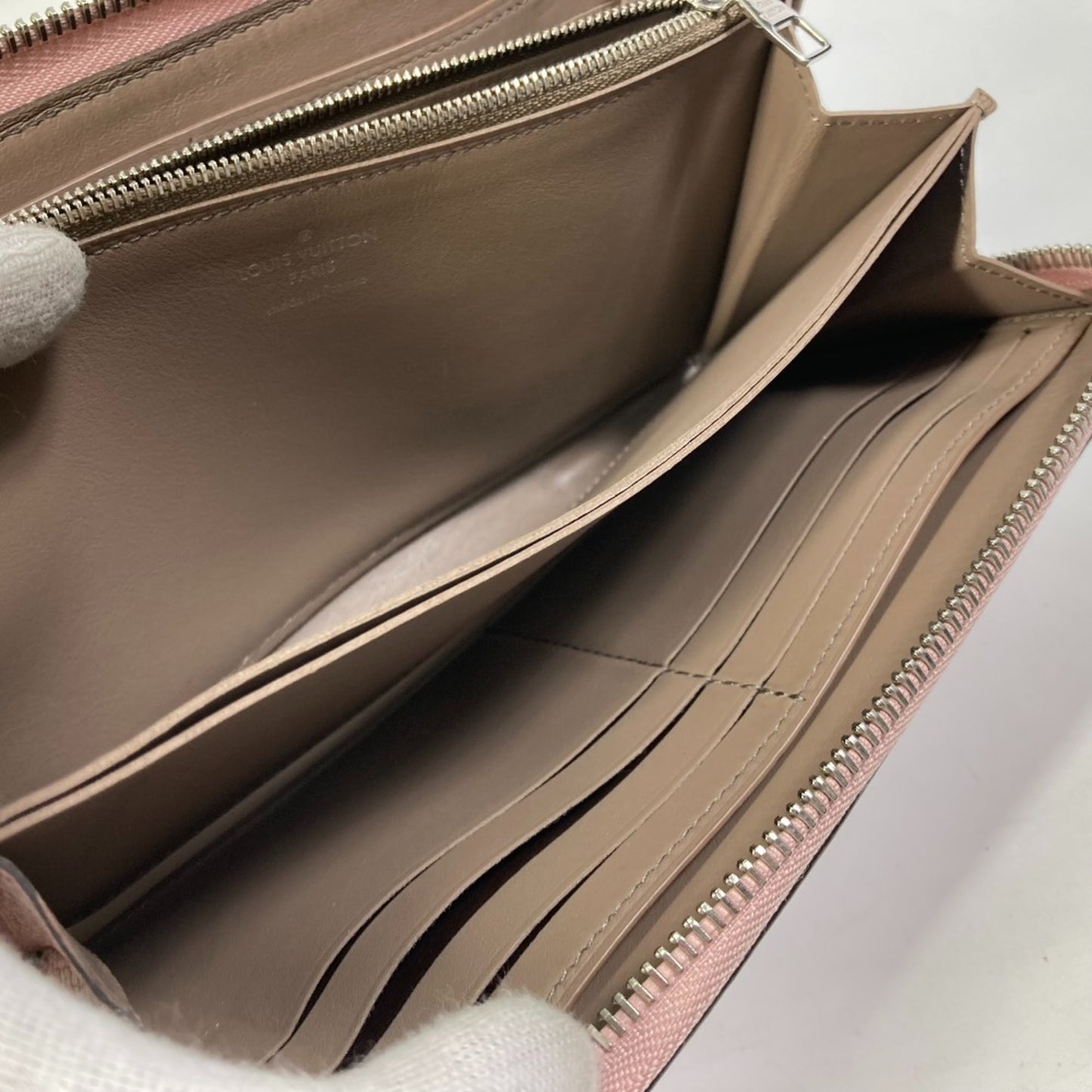 Louis Vuitton M63103 Portefeuille Comete L-Shaped Zipper Long Wallet In Taurillon Leather
