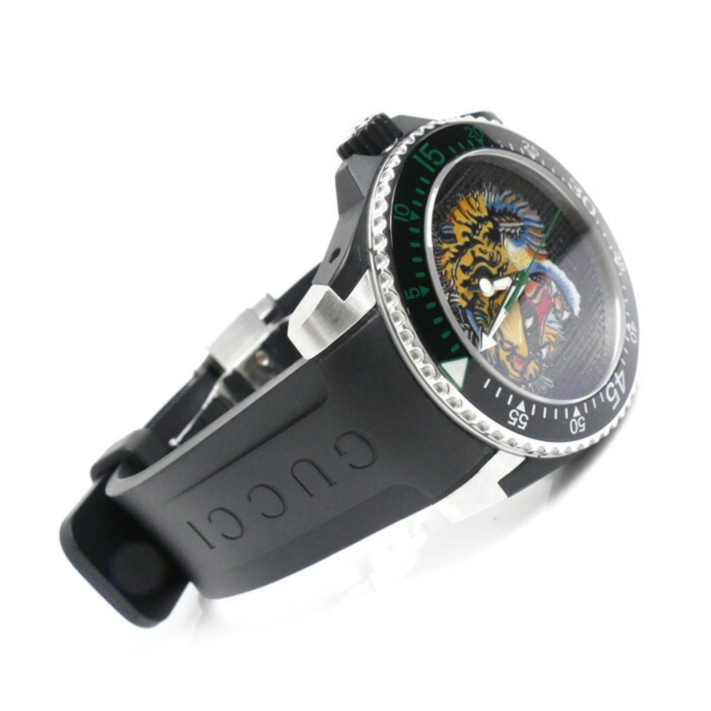 Gucci Dive Tiger Watch Battery Operated Ya136318/136.3