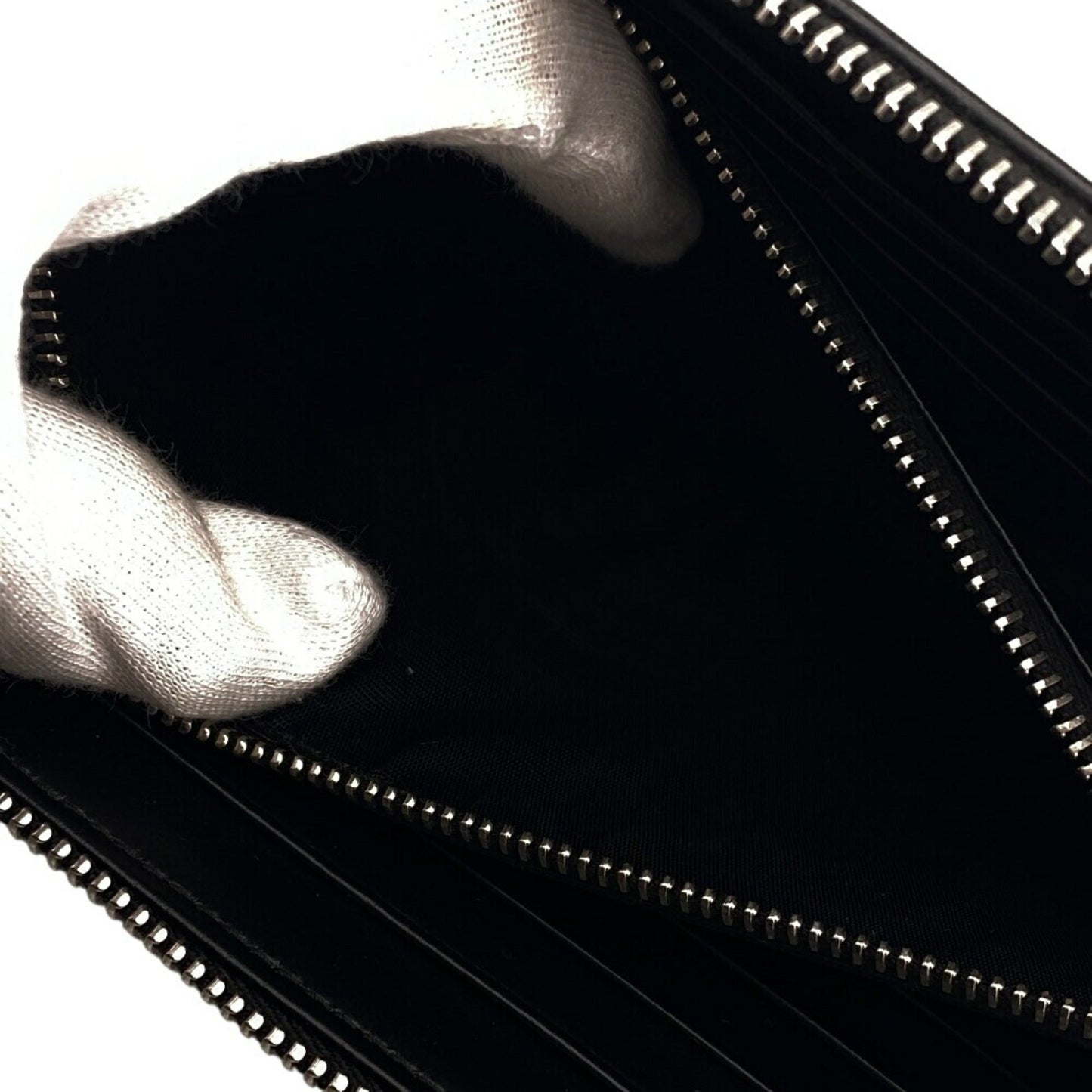 Prada 1Ml506-2Bbe Round Lettering Long Wallet