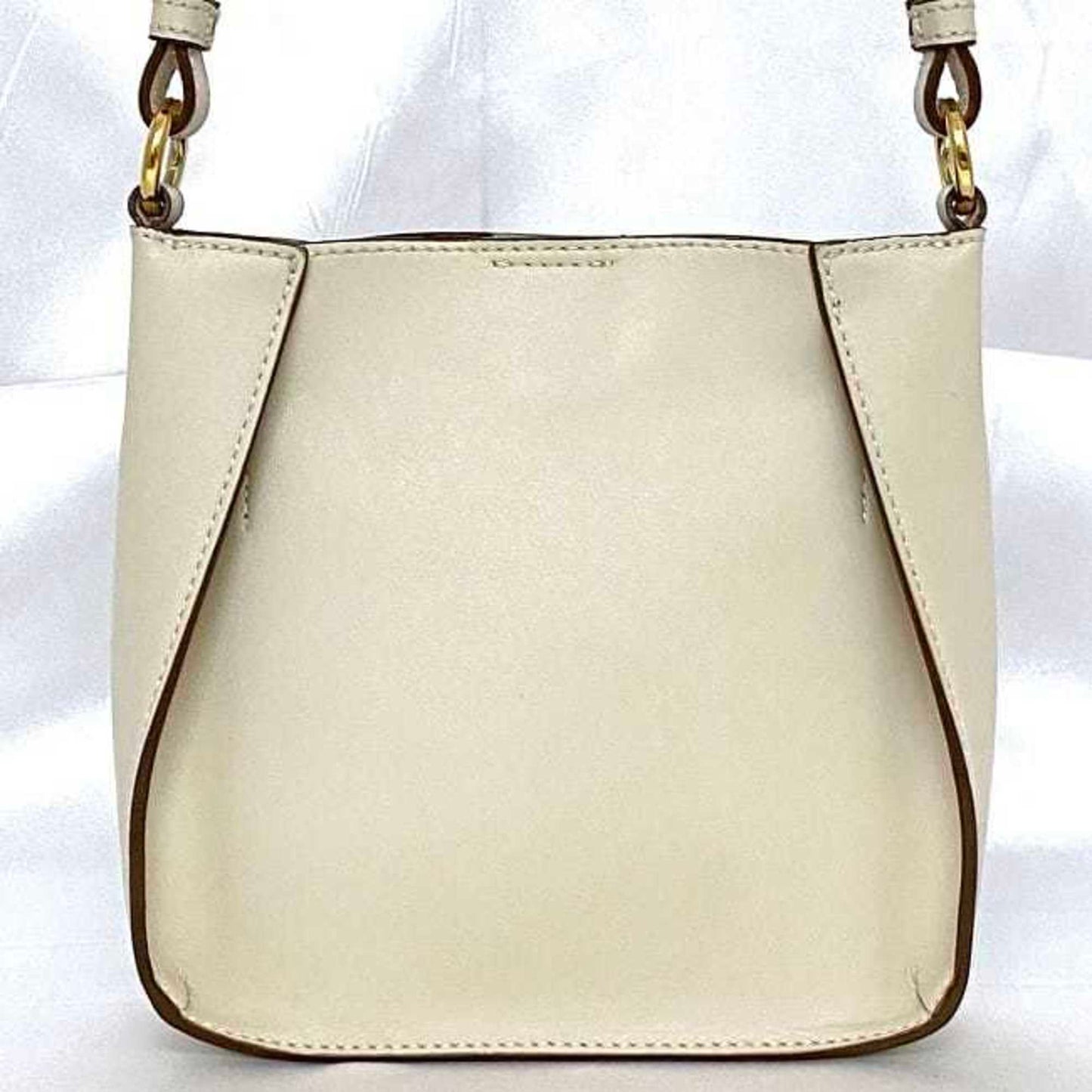 Stella Mccartney Shoulder Bag Cream White 700084 W8542 Ec-19939 Leather Canvas Stella Mccartney