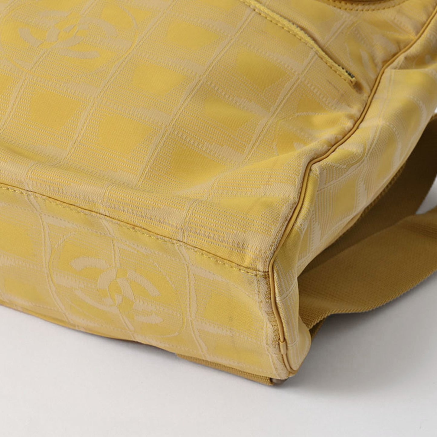 Chanel New Travel Line Shoulder Bag Yellow A15958
