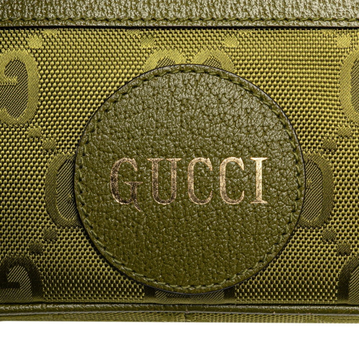 Gucci Gg Nylon Off The Grid Waist Bag/Body Bag 631341 Khaki Green Leather