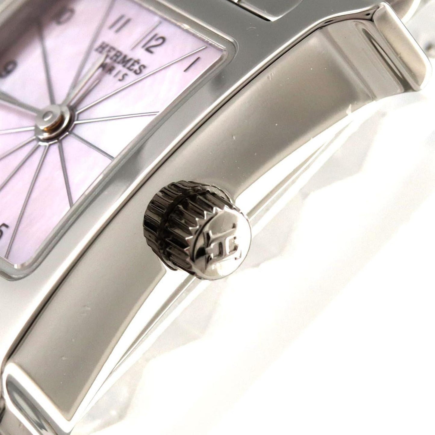 Hermes H Watch Hh1.110 Ss Quartz Wristwatch