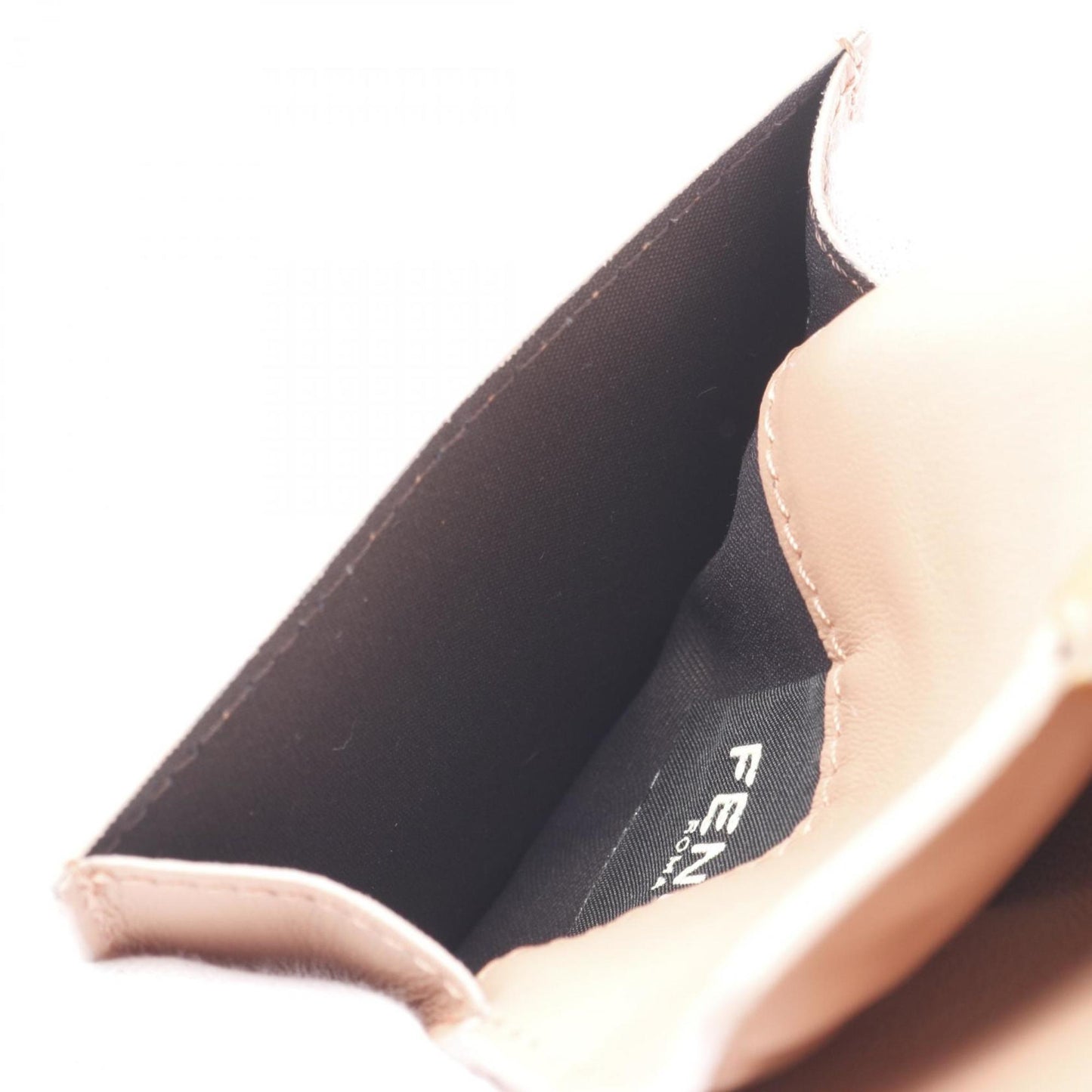 Fendi Micro Tri-Fold Wallet Leather