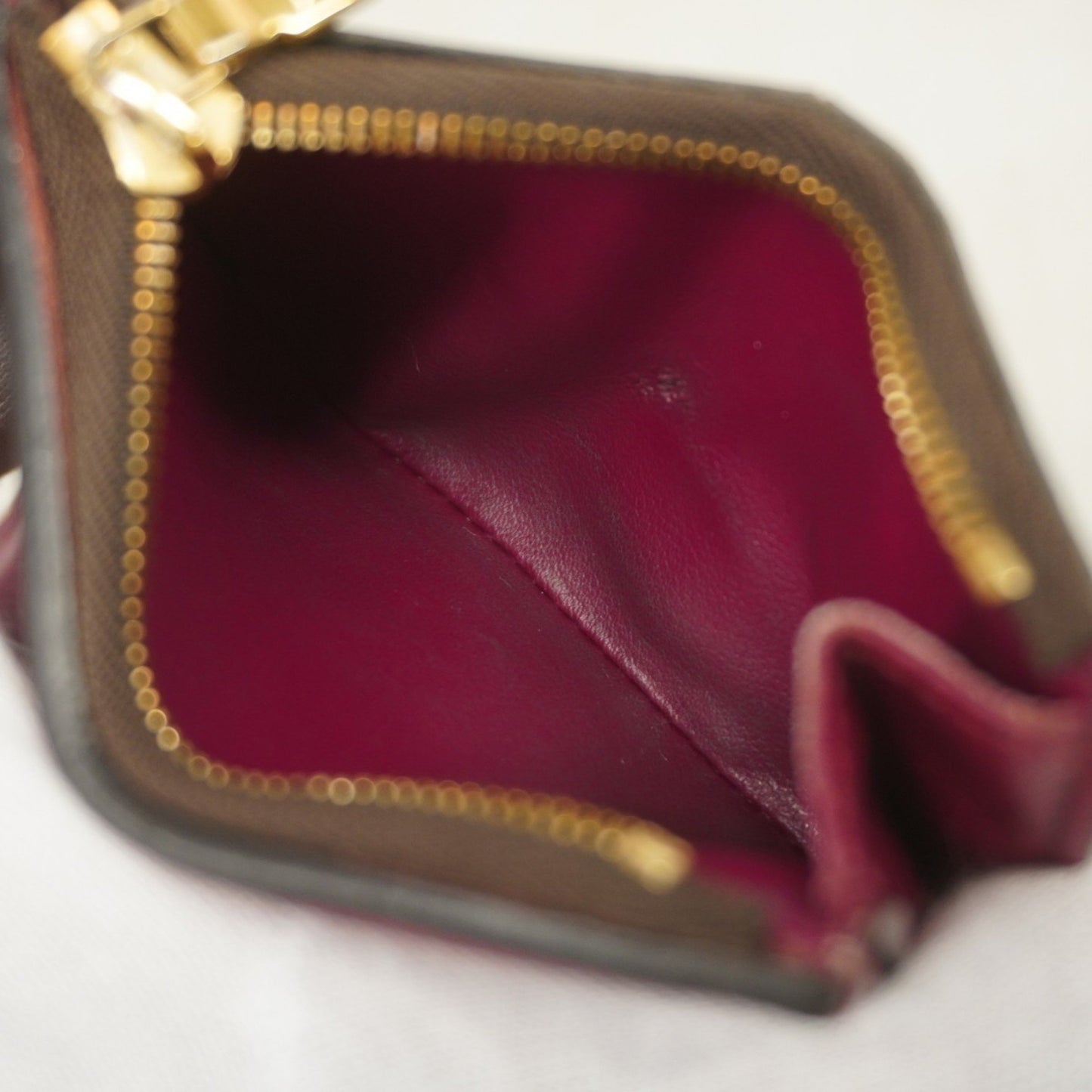 Louis Vuitton Monogram Portefeuille Zoe Tri-Fold Wallet M62932 Brown Fuchsia