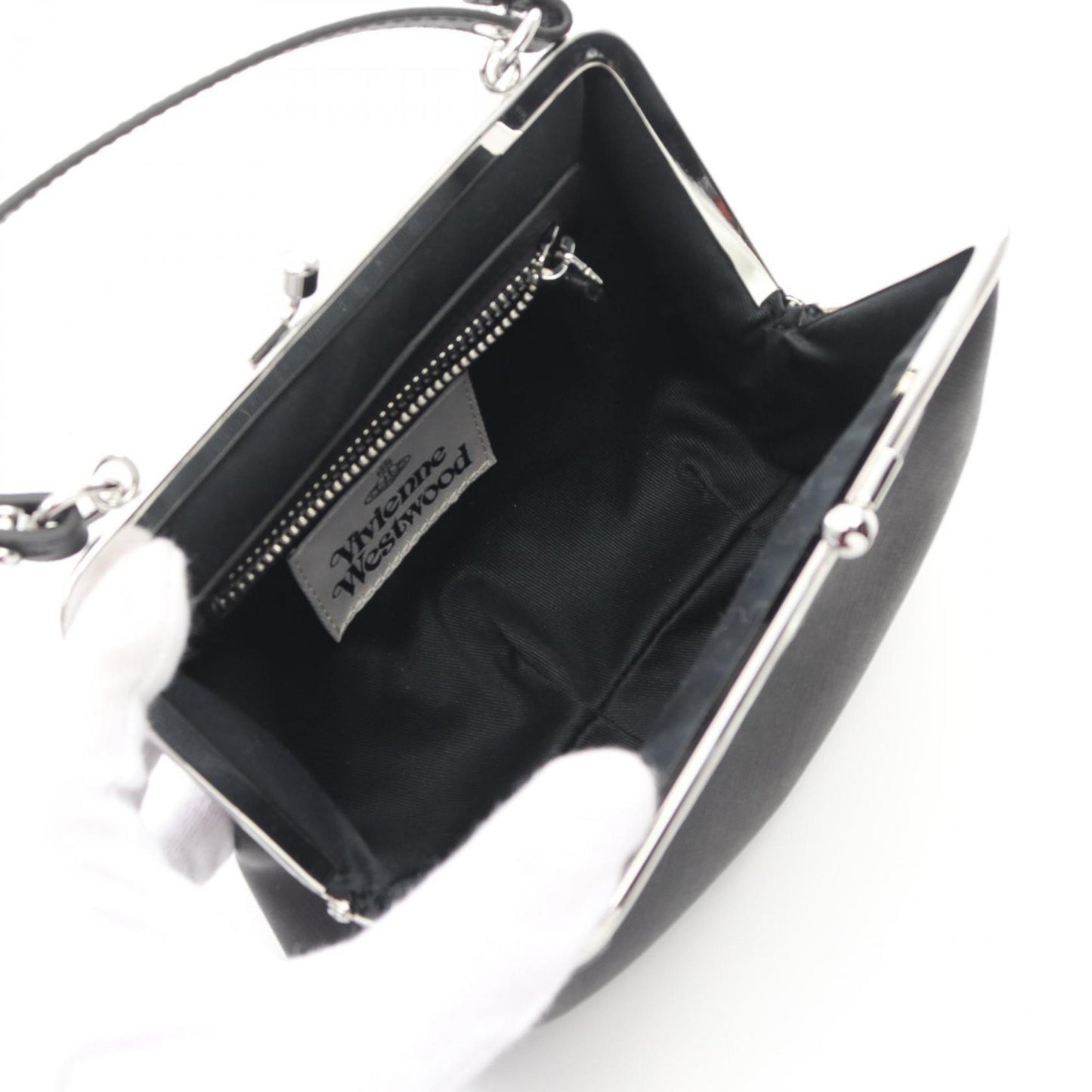 Vivienne Westwood Red Label Granny Frame Purse Handbag Leather