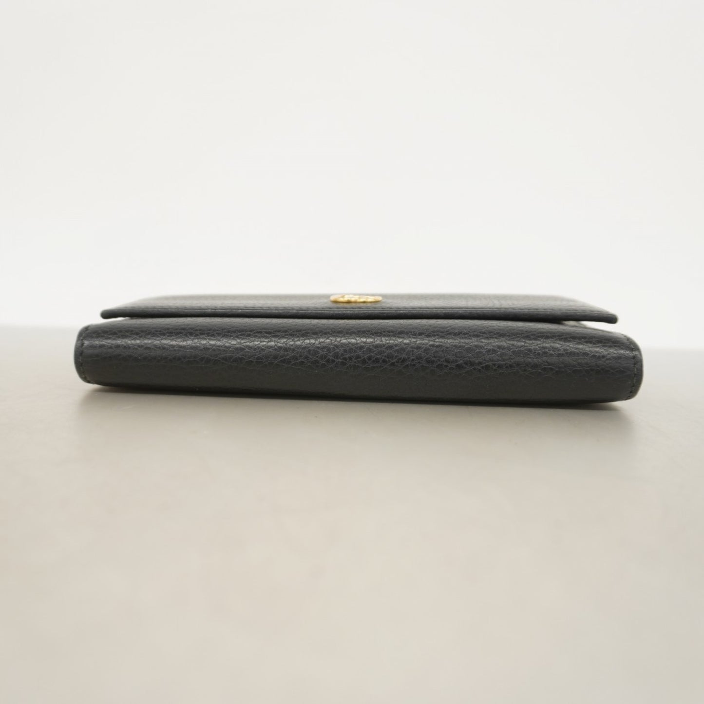 Gucci Gg Marmont Long Wallet 456116 Leather Black