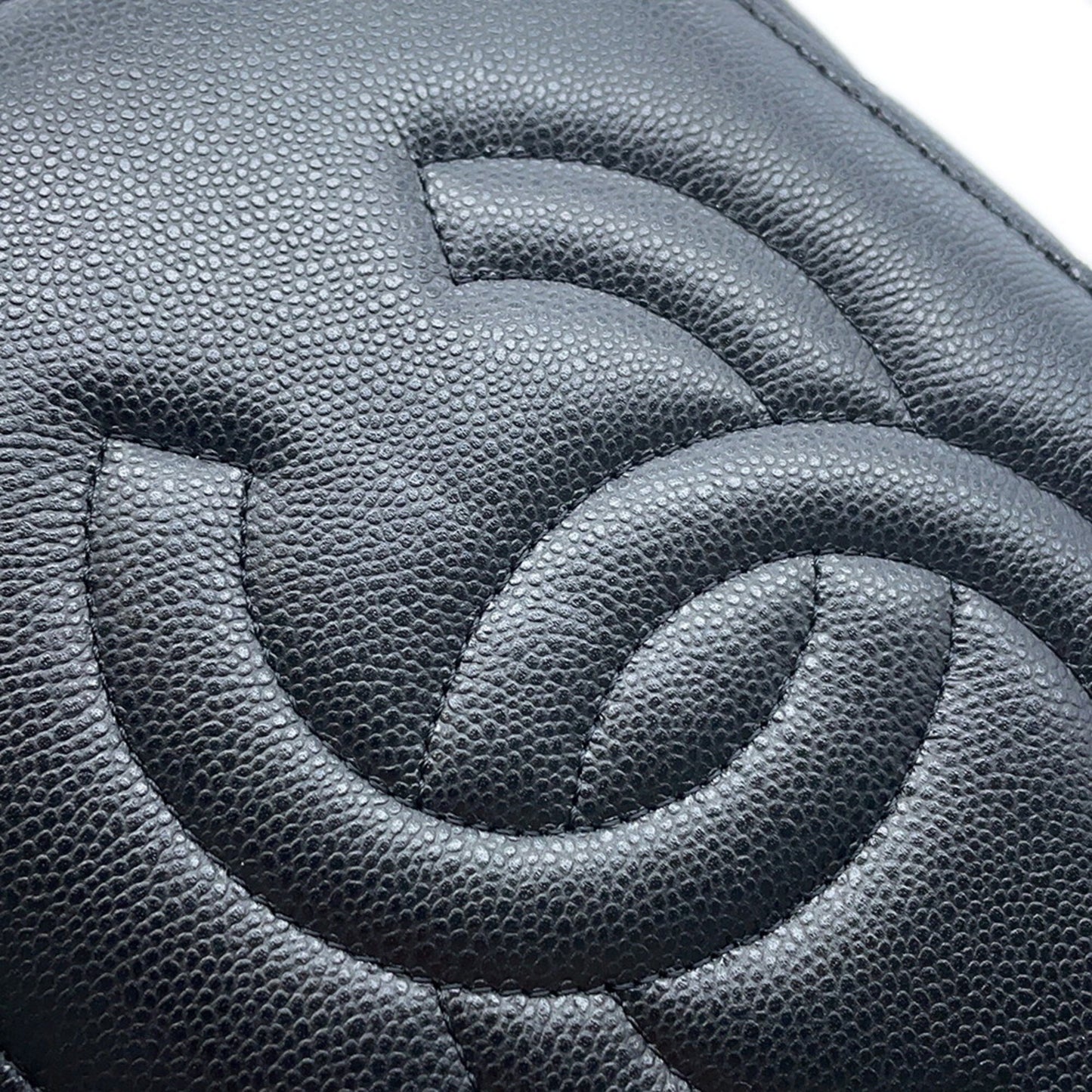 Chanel Handbag Matelasse Coco Mark Vanity Caviar Skin Ap2573 Chanel Black