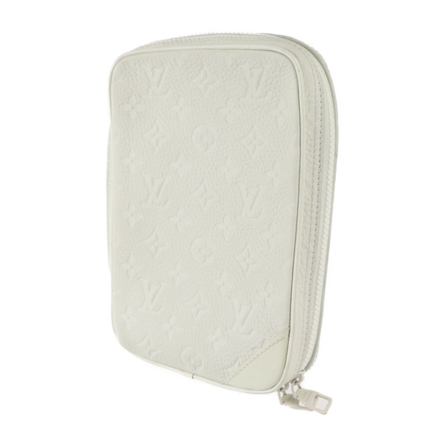 Louis Vuitton Utility Side Bag Monogram Shoulder M53297 Taurillon Leather Off-White Body Pouch