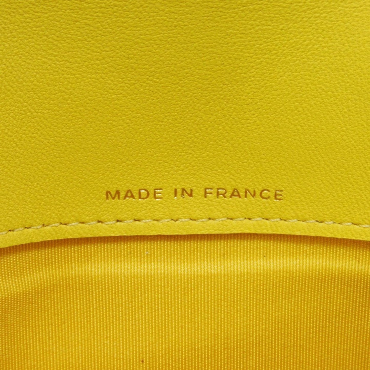Chanel Long Wallet Boy Chanel Flap Coco Mark Quilted Lambskin 27Th Series Matelasse Yellow A80286