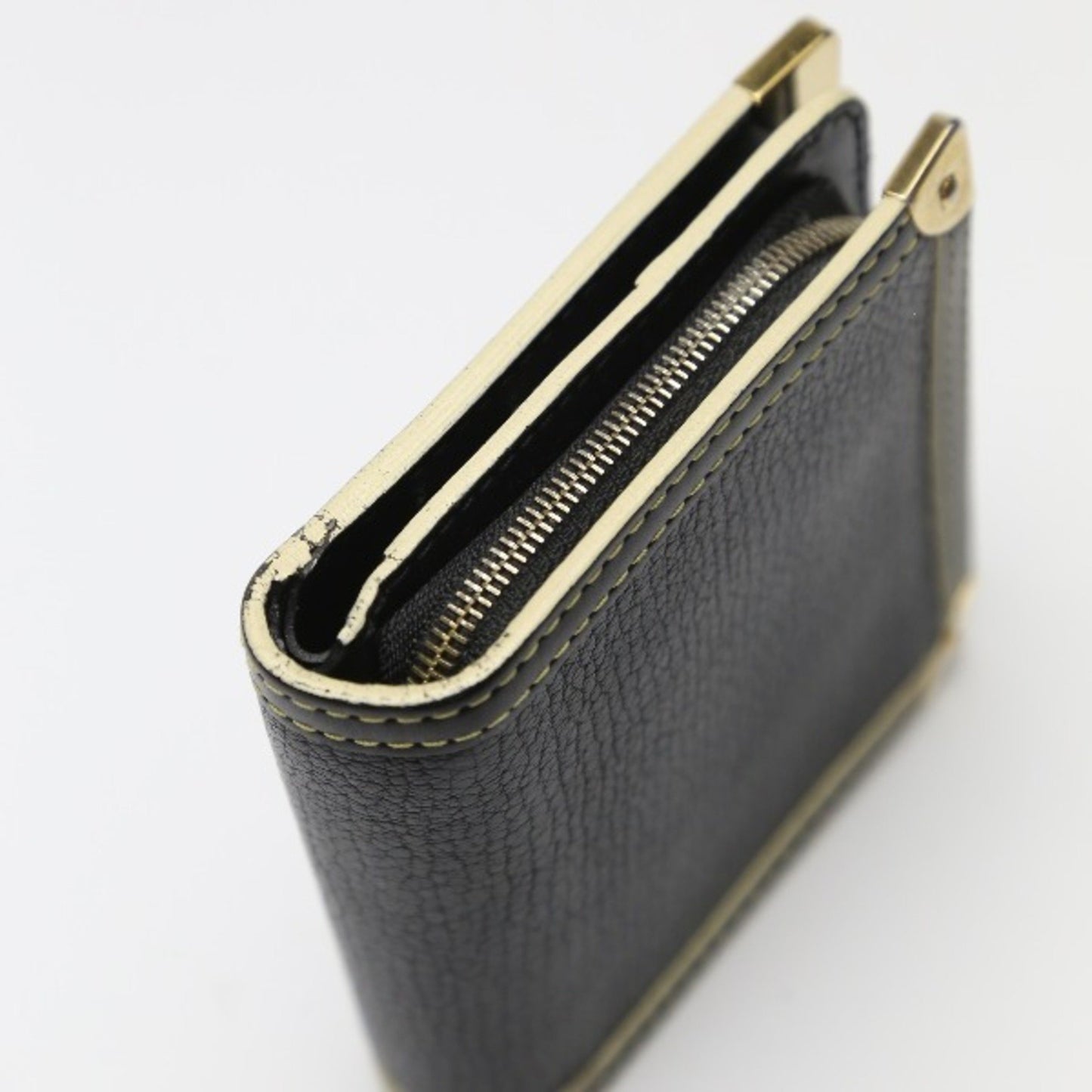Louis Vuitton Compact Zip Suhari Zipper Coin Purse M91828 Louis Vuitton Black Bifold Wallet Lv