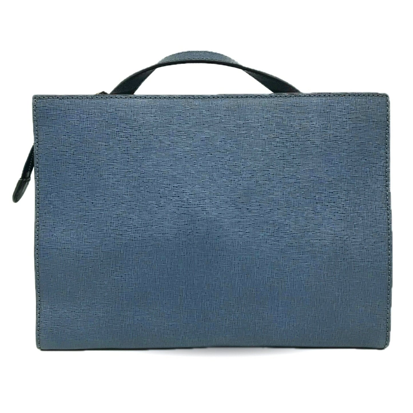 Fendi Demi Jour Shoulder Bag Handbag Leather Navy