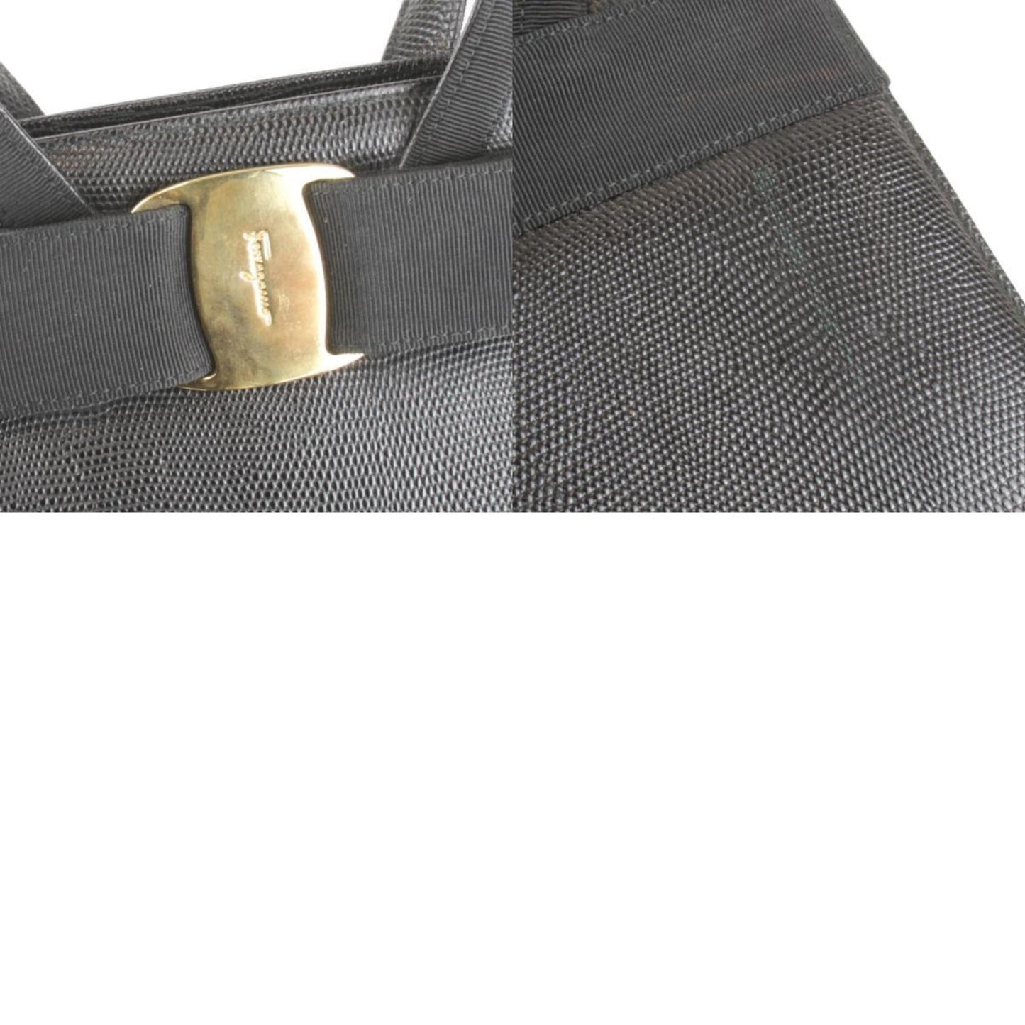 Salvatore Ferragamo Ba214178 Handbag Leather Black