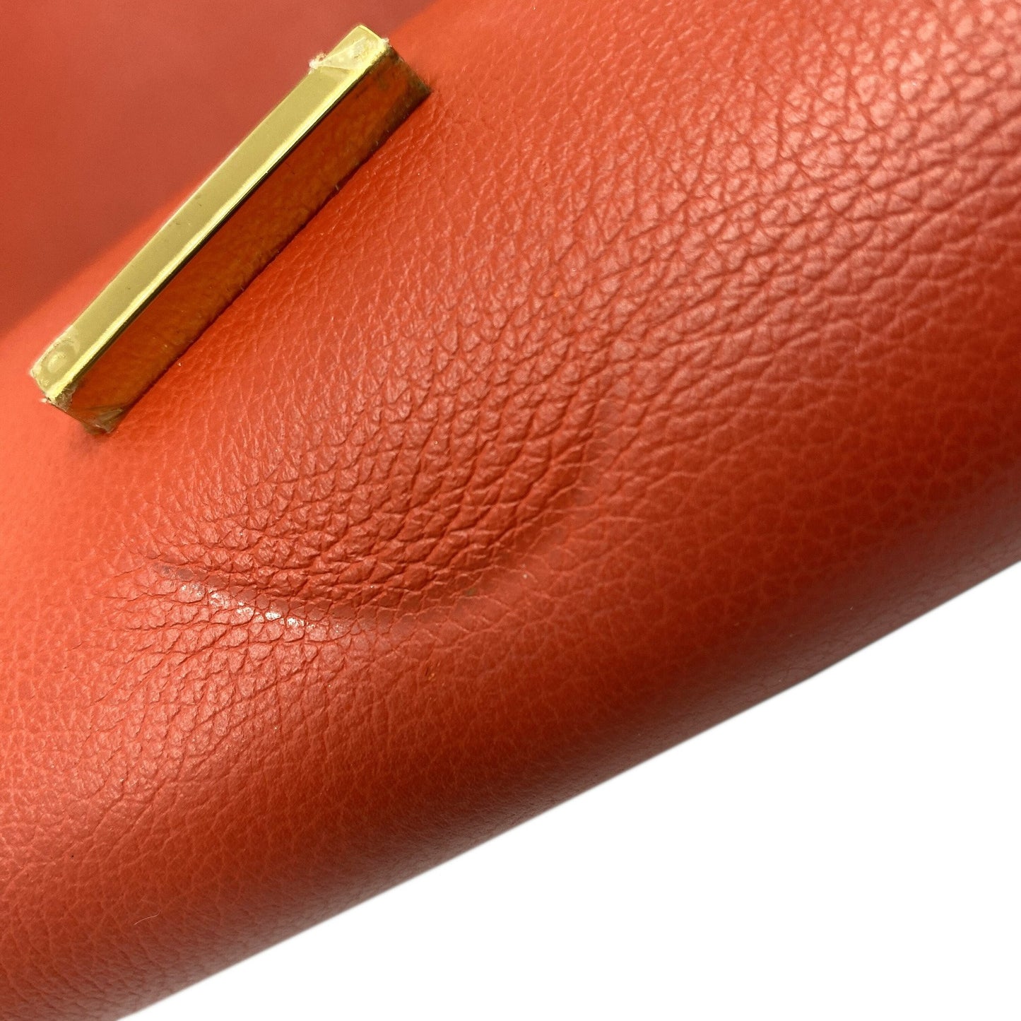 Hermes Hermes Ege Evercolor Red Rouge Tomato Clutch Bag X Stamp 2016 Chaine D'Ancre