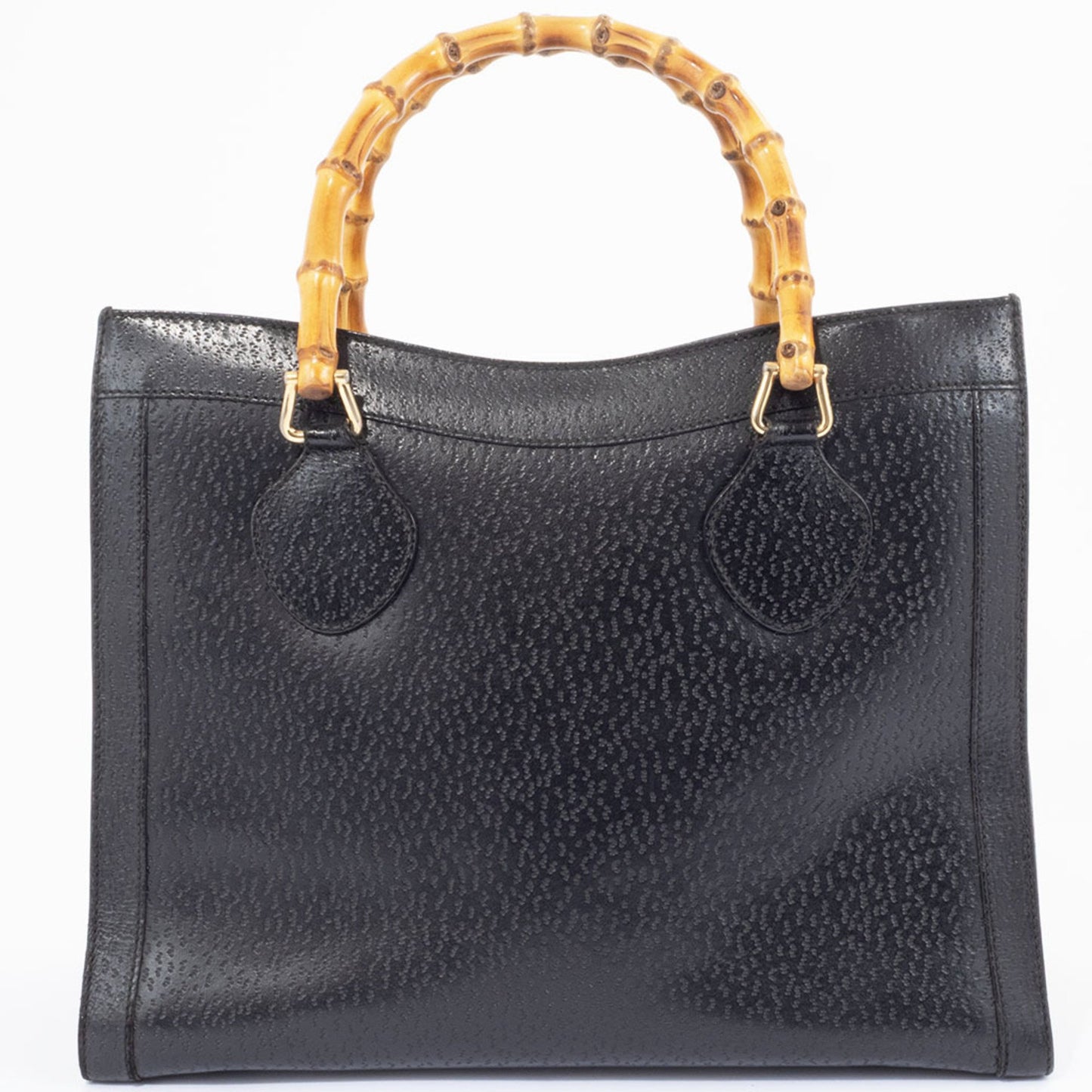 Gucci Bamboo Tote Bag 035694 Leather Black