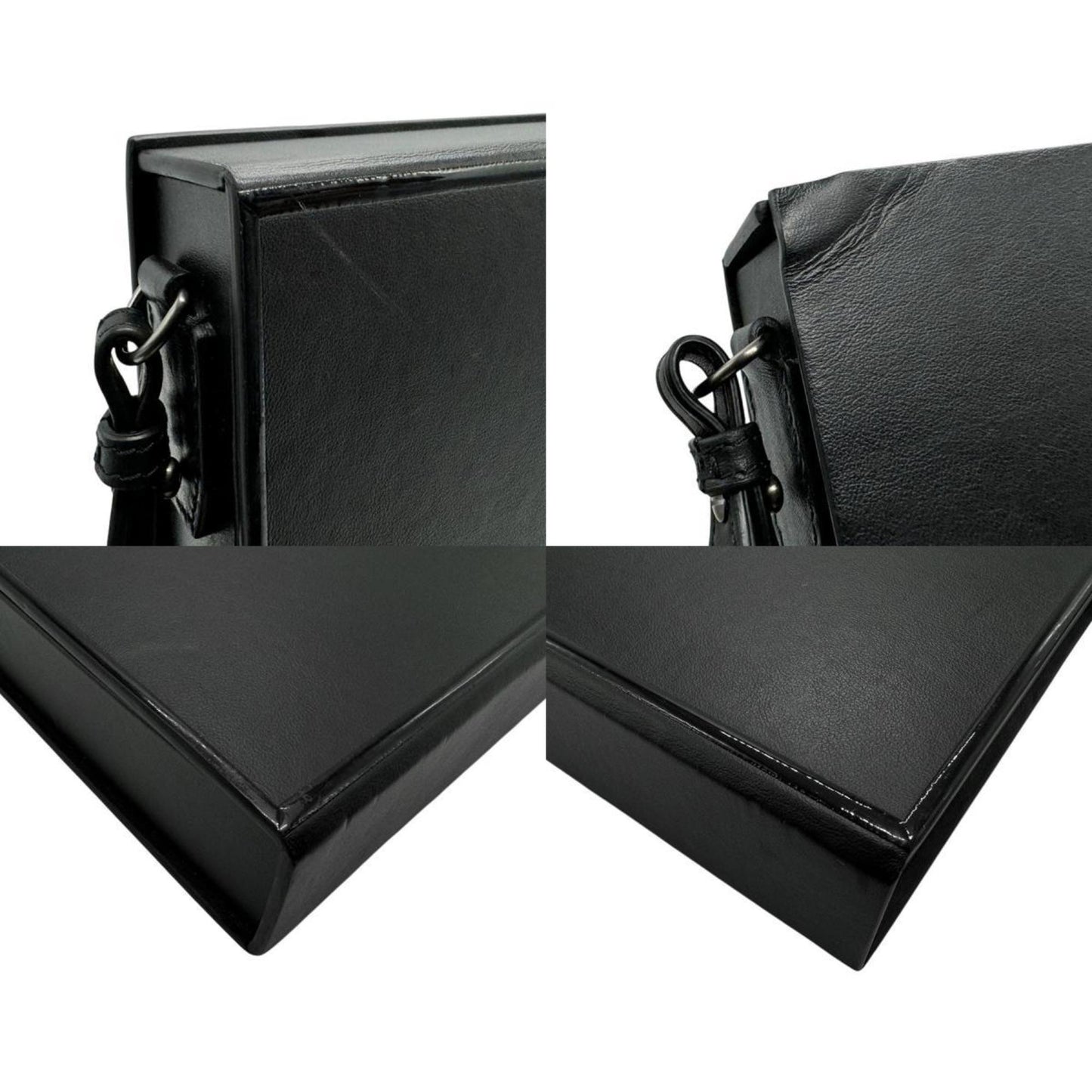 Fendi Shoulder Bag Leather Black