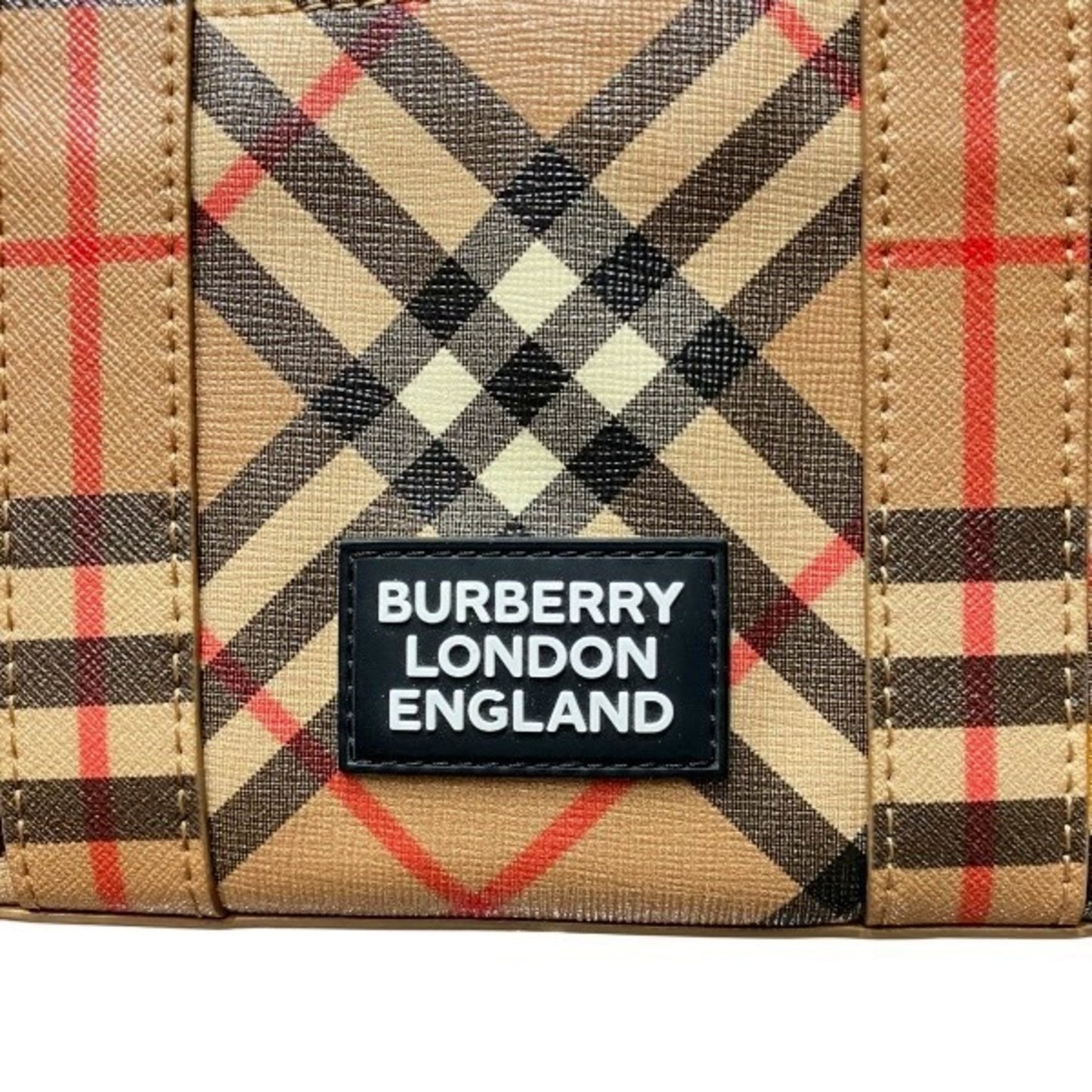 Burberry London Appliqu Check 2-Way Bag