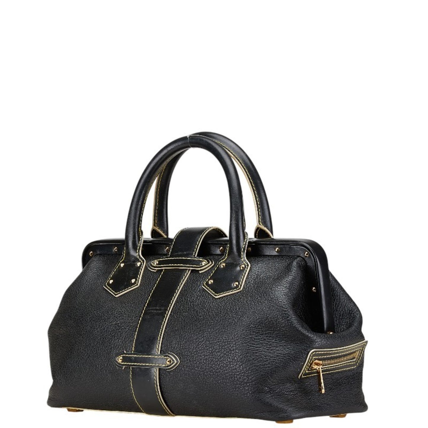 Louis Vuitton Suhali Angnieux Pm Handbag M91805 Black Leather