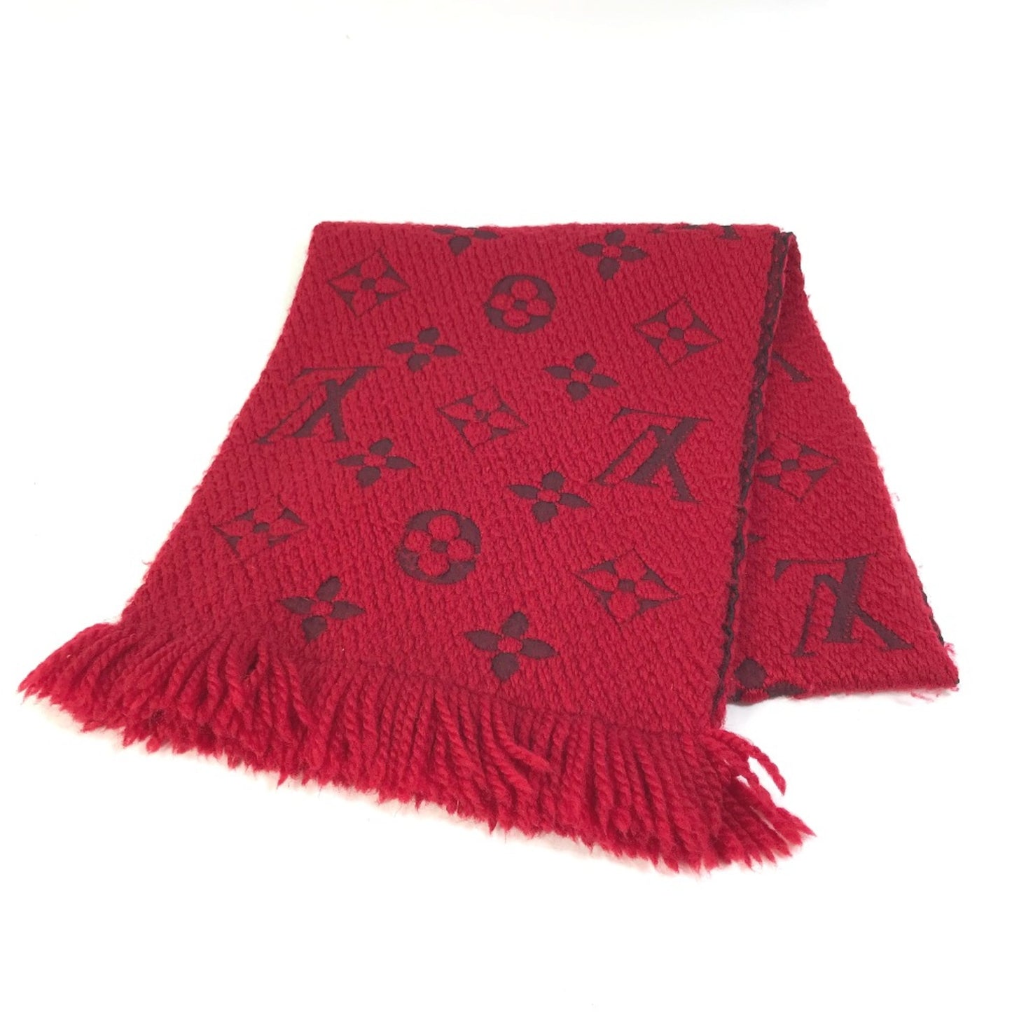 Louis Vuitton M72432 Fringe Scarf Red